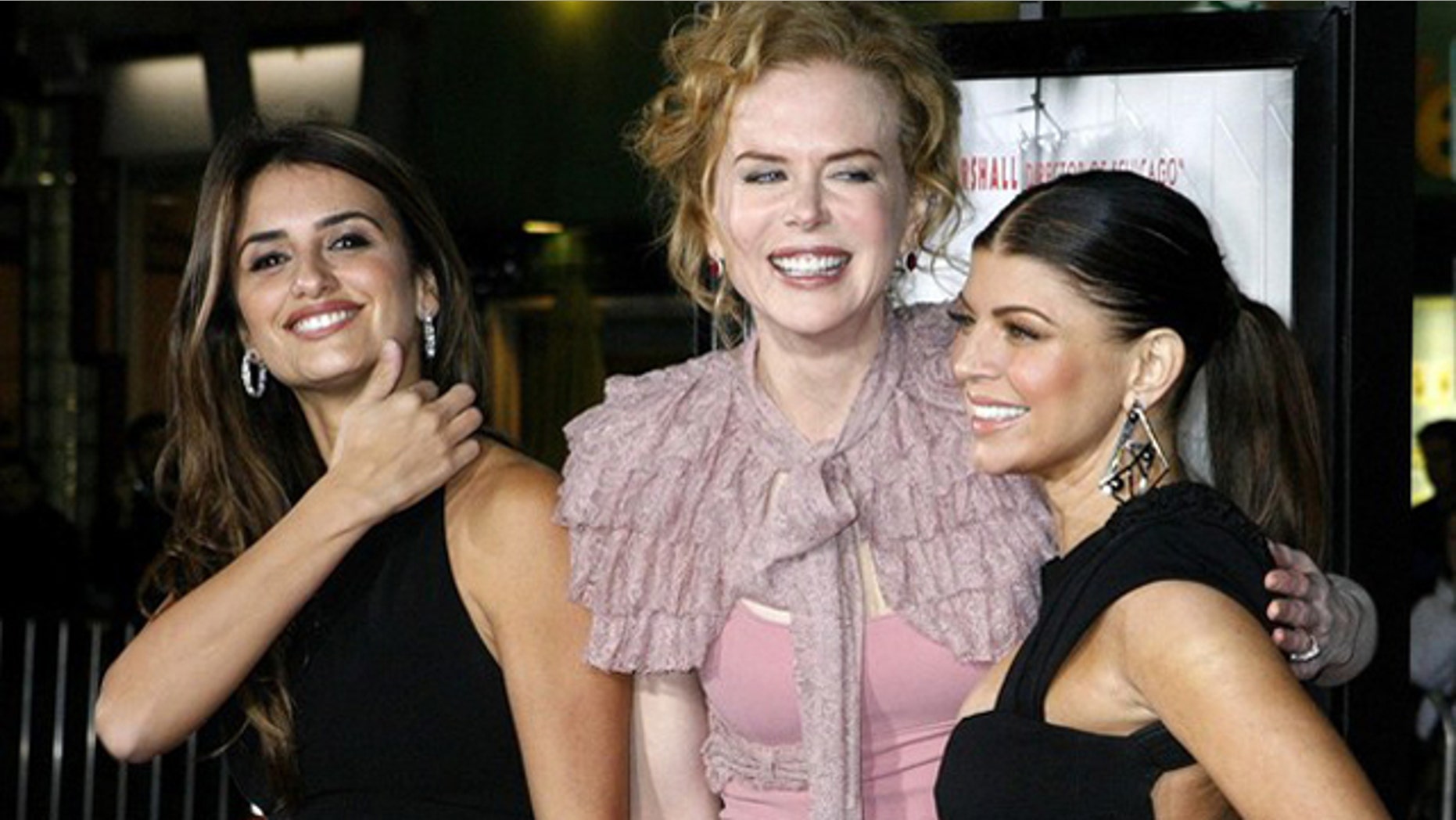 Dec. 9: Actresses (L-R) Penelope Cruz, Nicole Kidman and Fergie, stars of director Rob Marshall's new film "Nine", pose at a special screening of the film in Los Angeles.