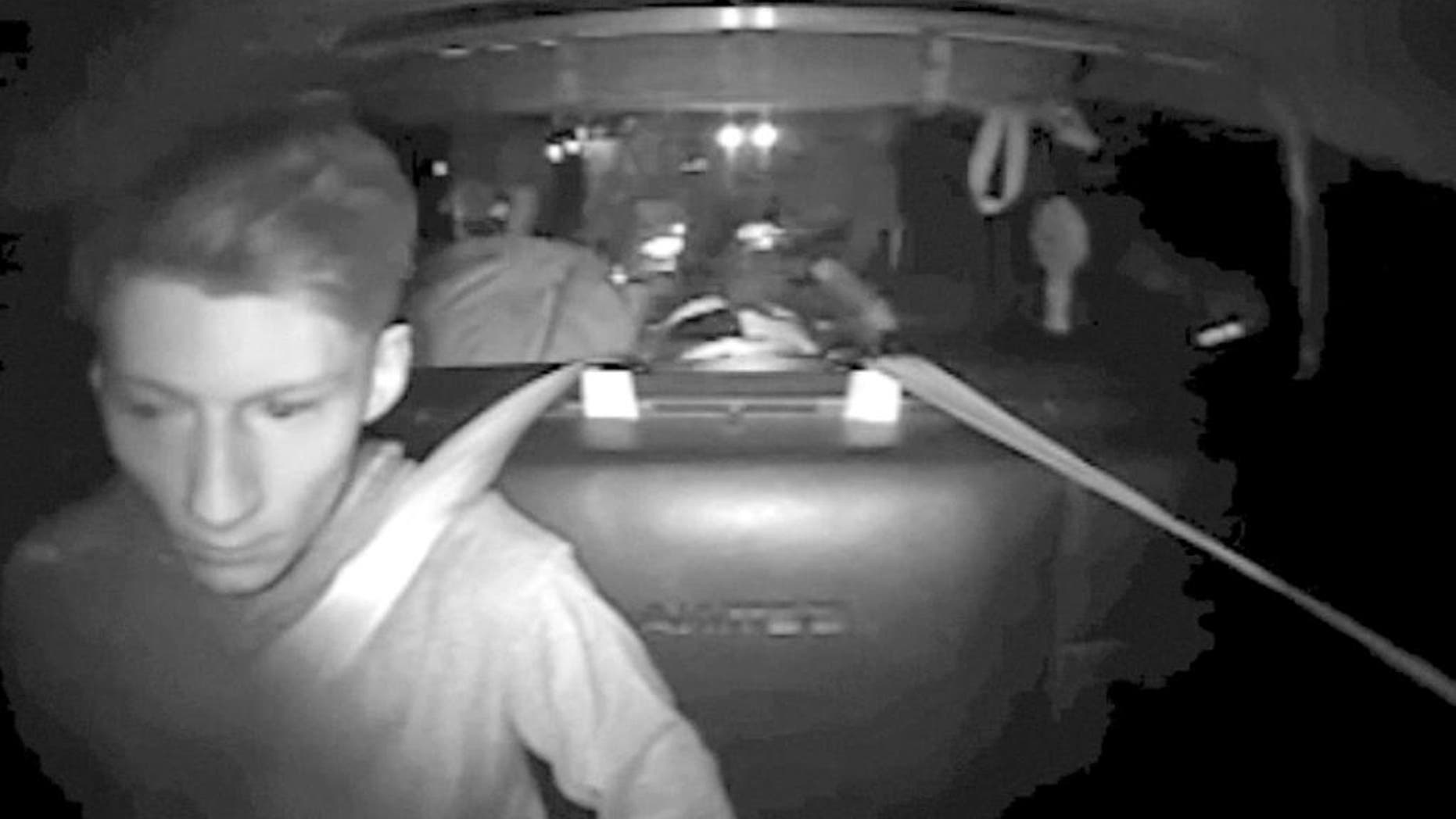 FILE - This July 30, 2016, file image made from a video provided by Washington State Patrol via The Daily Herald shows Allen Ivanov in the back of a patrol car in a police camera video shortly after his arrest on Interstate 5 in Lewis County, Wash. Ivanov, who shot and killed three people at a house party in July near Seattle, pleaded guilty Monday, Dec. 19, one day before a prosecutor was to announce his decision on whether to seek the death penalty.
(Washington State Patrol via The Herald via AP, File)