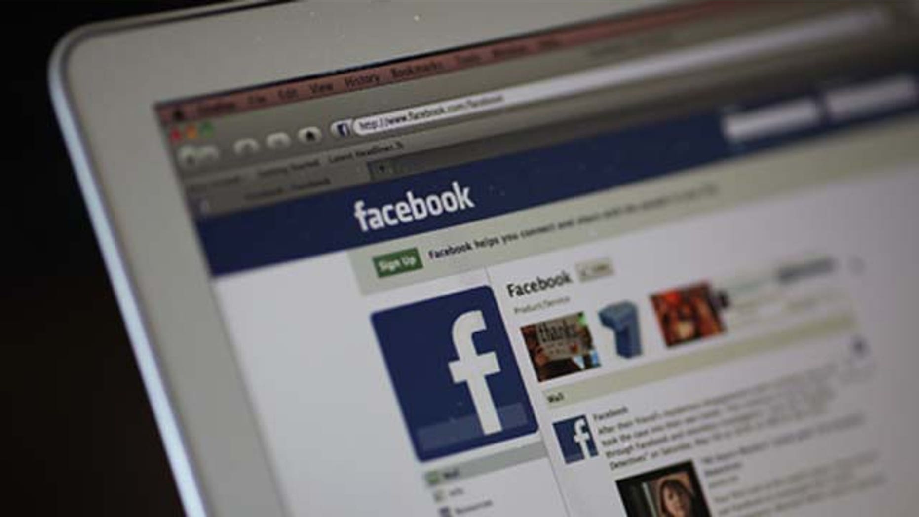 May 9, 2011: The Facebook website is displayed on a laptop computer in San Anselmo, Calif.