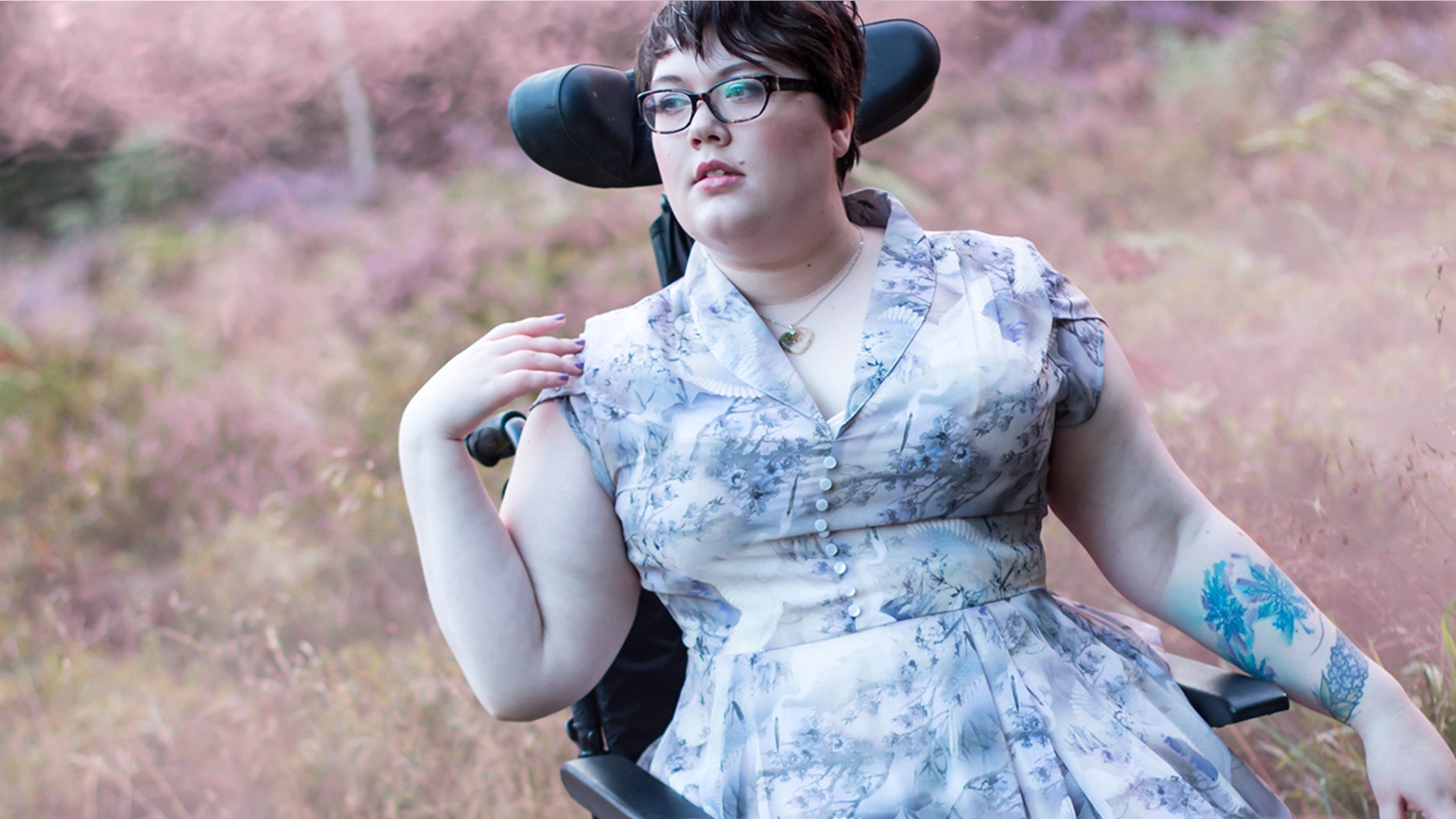 Sally Leadbetter posed for this photo wearing a ModCloth dress, which the brand shared on their Instagram