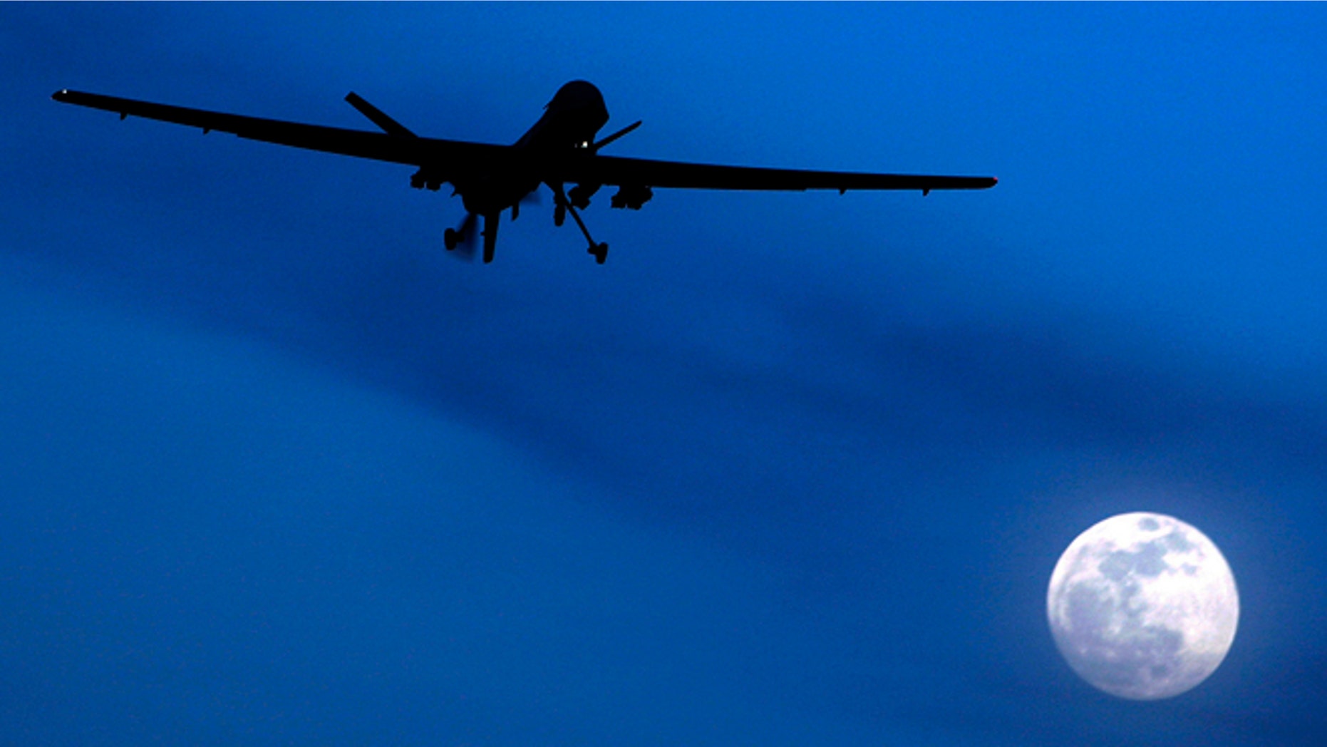 FILE 2010: Unmanned U.S. Predator drone flies over Kandahar Air Field, southern Afghanistan.