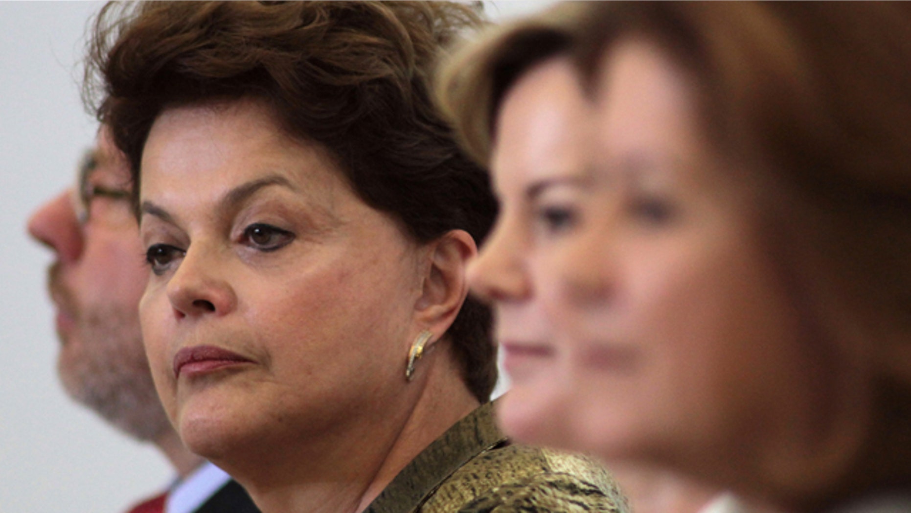 Brazil's President Dilma Rousseff attends a ceremony for the National Children's Nursery Program at Planalto Palace in Brasilia, Brazil, Thursday Sept. 15, 2011. Brazil's tourism minister Pedro Novais has resigned amid allegations of misusing public funds. Novais is the fifth minister to resign since June. (AP Photo/Eraldo Peres)