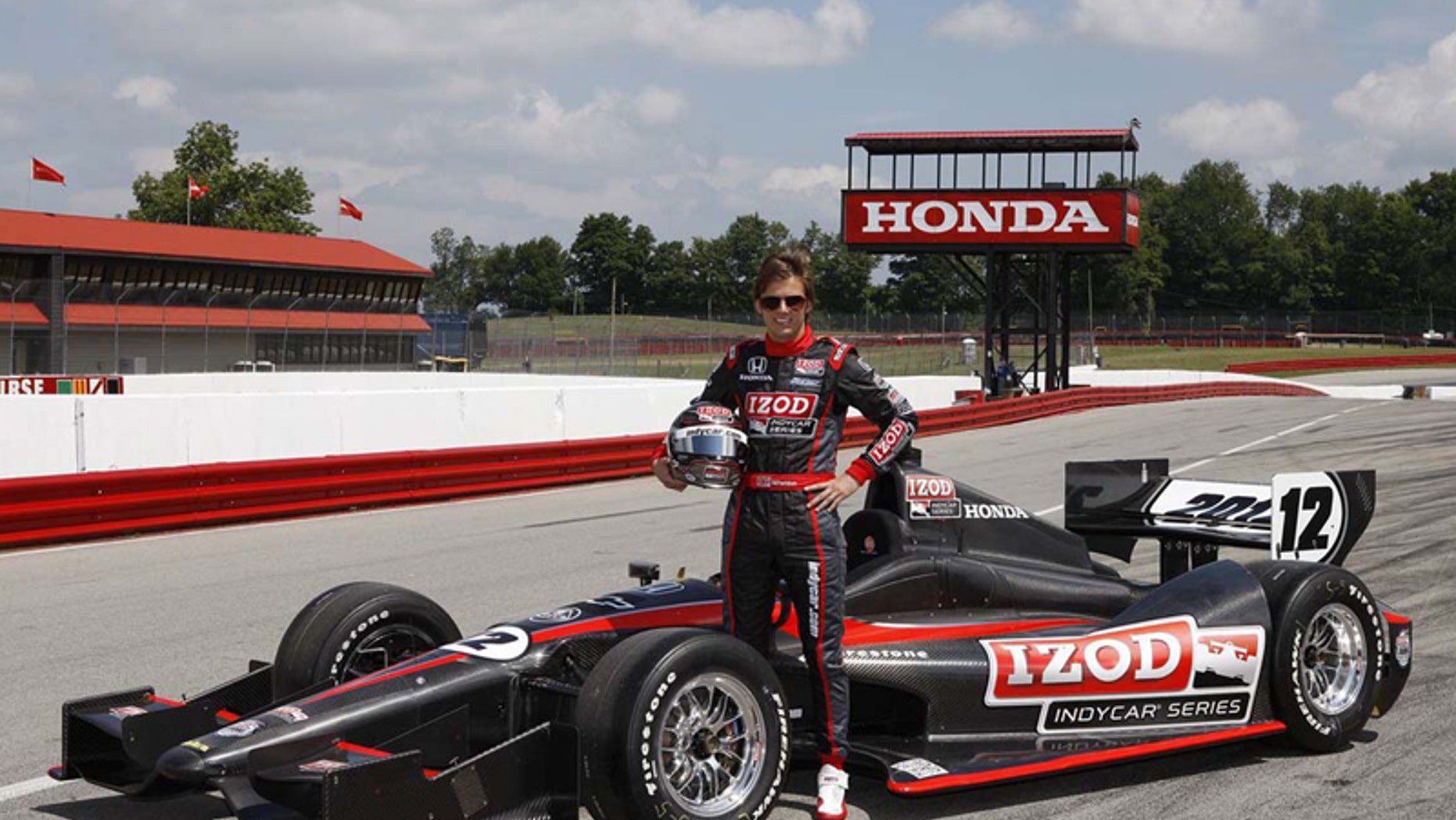 Dan Wheldon with the 2012 Dallara IndyCar