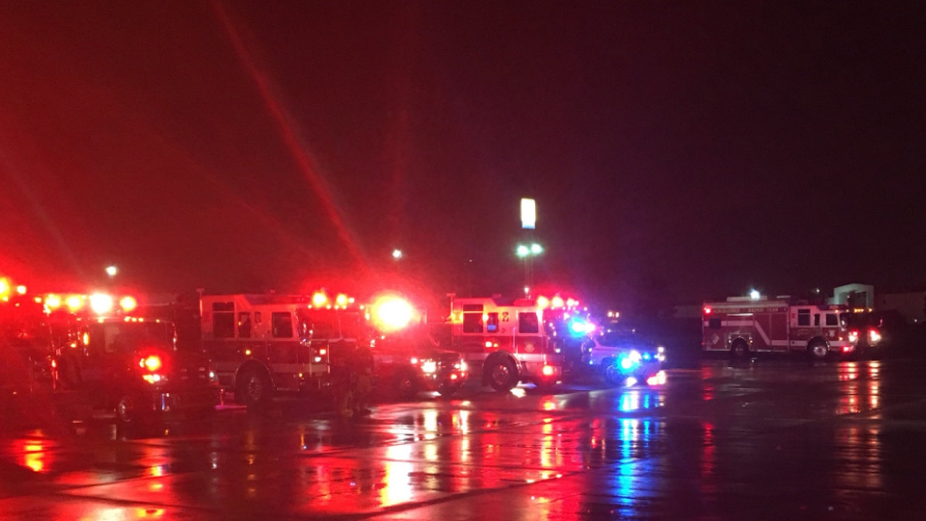 Emergency crews responded after a Dallas-bound flight was diverted to the Albuquerque after smoke filled the aircraft's cabin.
