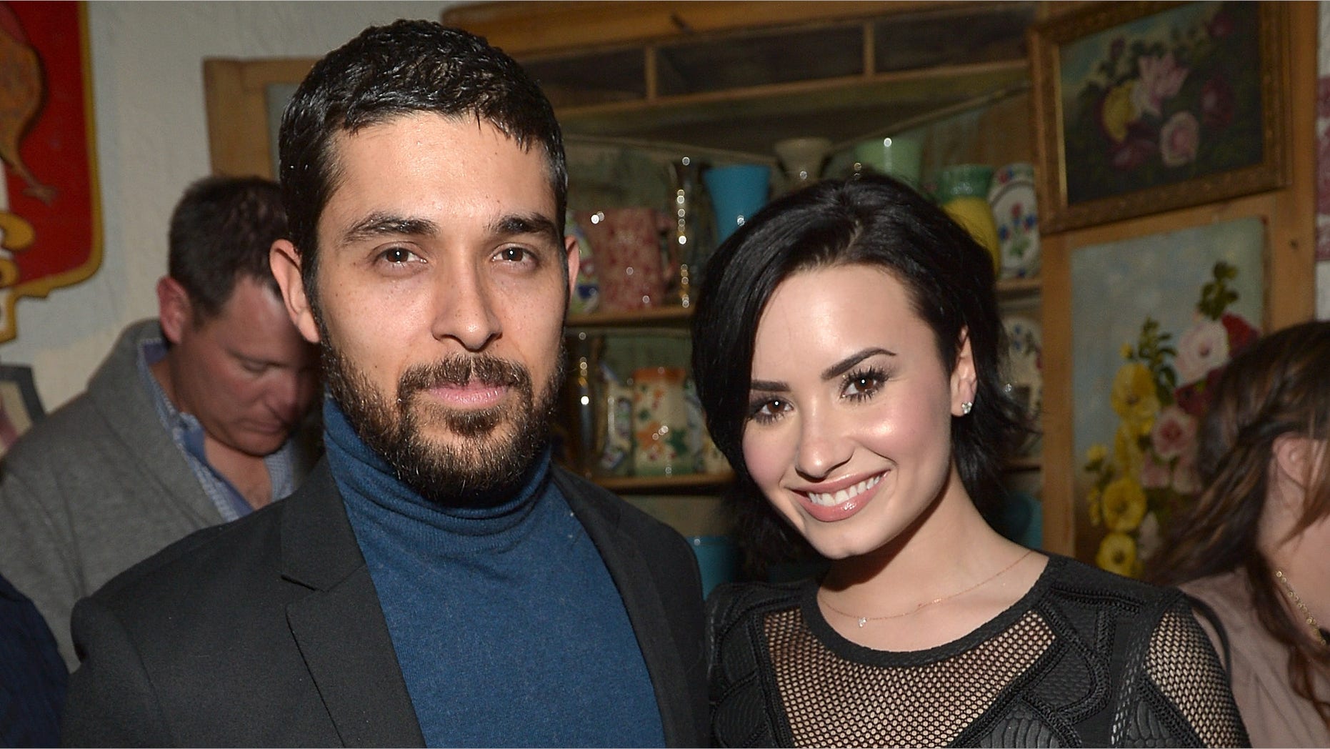 Wilmer Valderrama and Demi Lovato on January 20, 2015 in Los Angeles, United States.