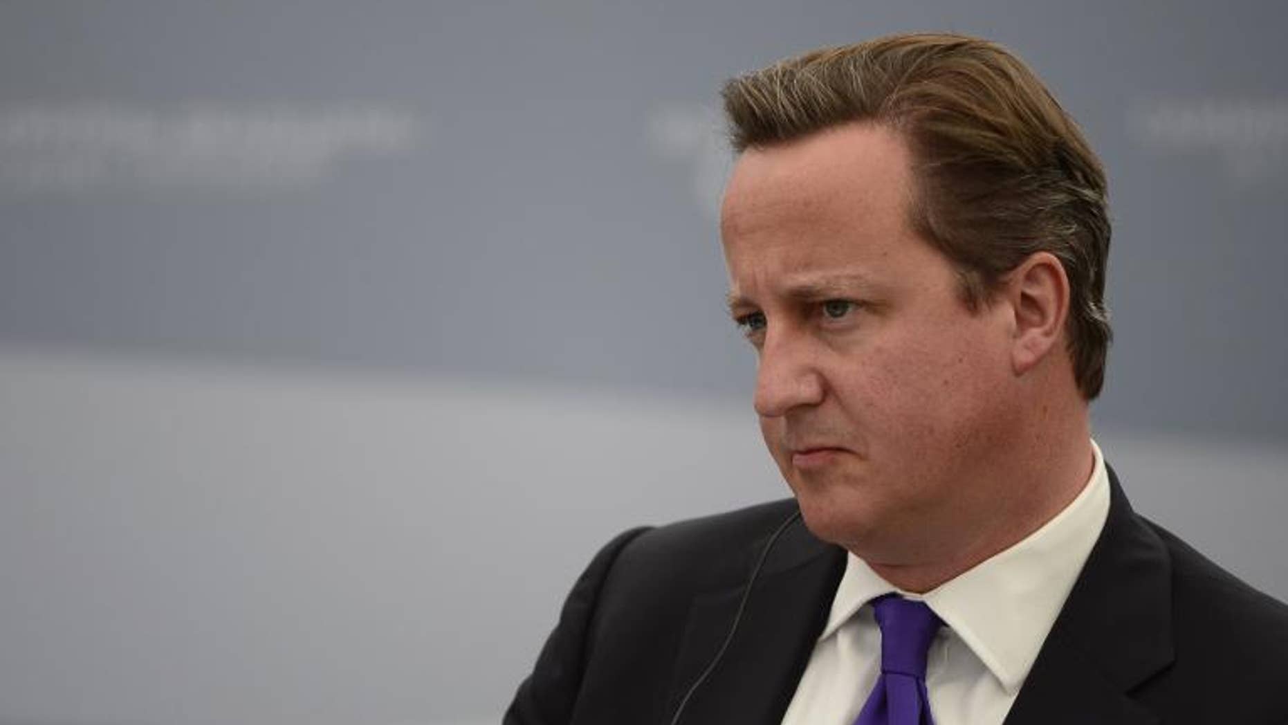 British Prime Minister David Cameron at the G20 summit on September 6, 2013 in Saint Petersburg
