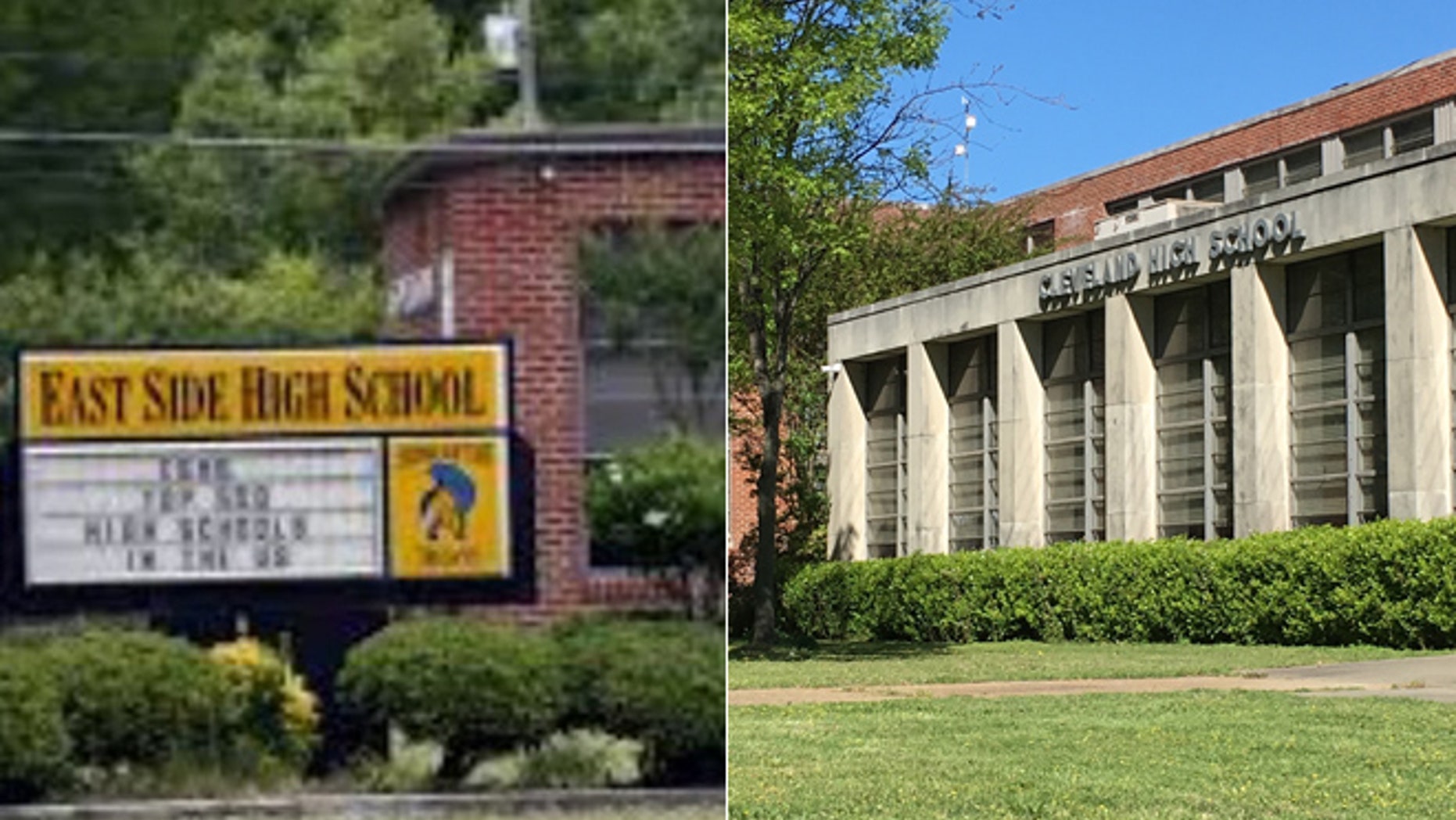 East Side and Cleveland High Schools in the Cleveland School District.