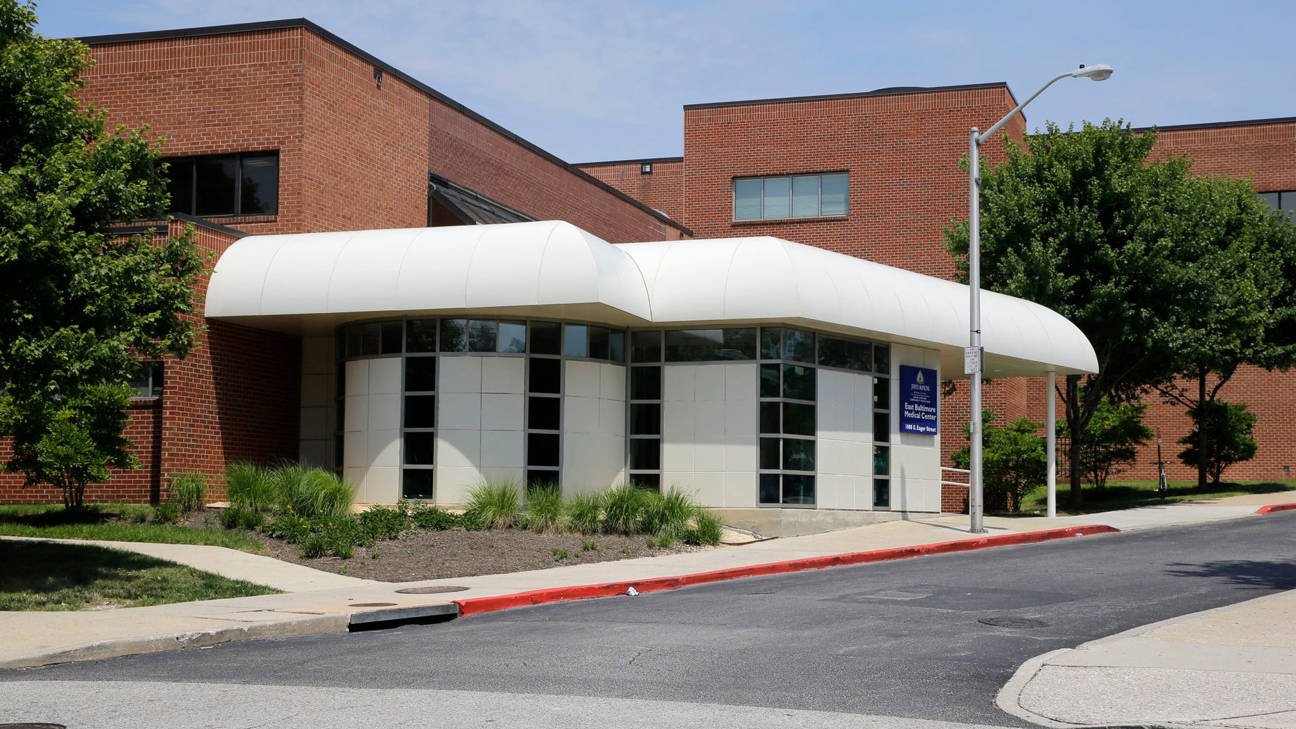 This July 8, 2014, file photo, shows the East Baltimore Medical Center, a community practice affiliated with Johns Hopkins Hospital, in Baltimore. (AP Photo/File)
