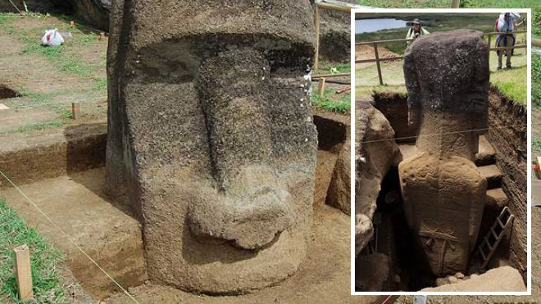 The first methodical investigation of the statues at Rapa Nui, which many think of as simple heads, reveals the complete figures buried over centuries by natural forces.