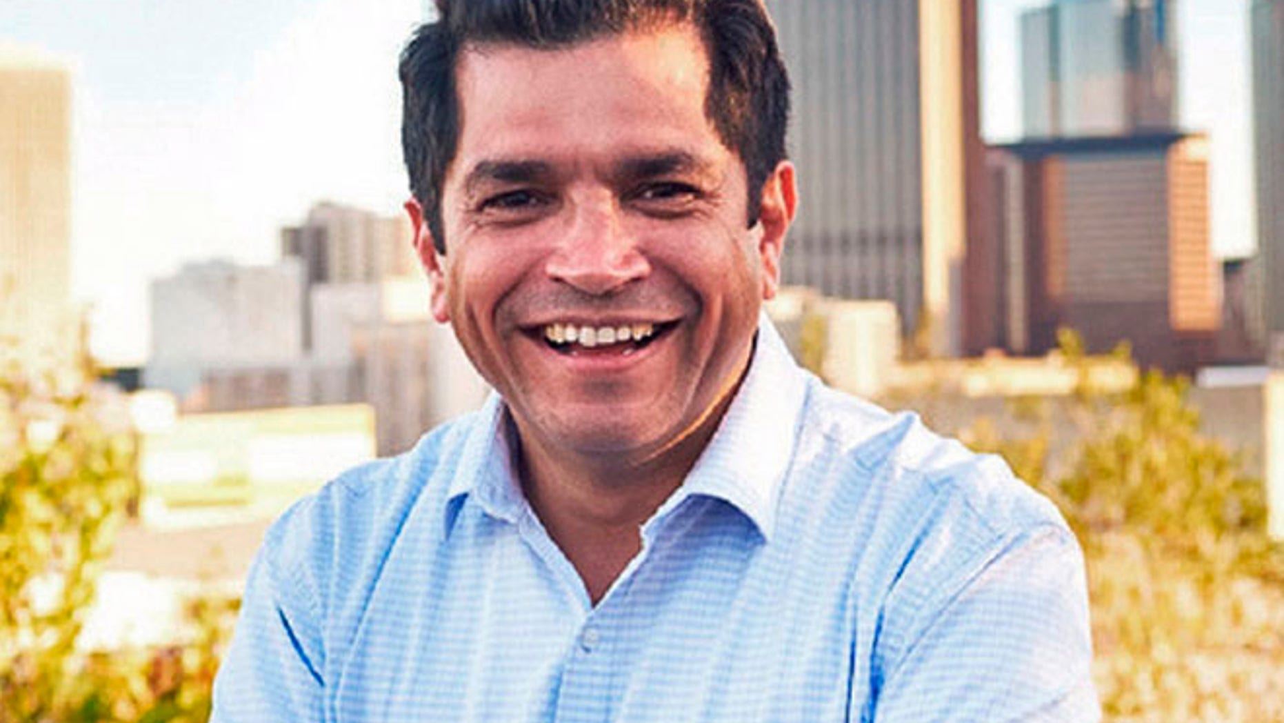 his undated file photo provided by the Jimmy Gomez For Congress campaign shows California state Assemblyman Jimmy Gomez in Los Angeles.