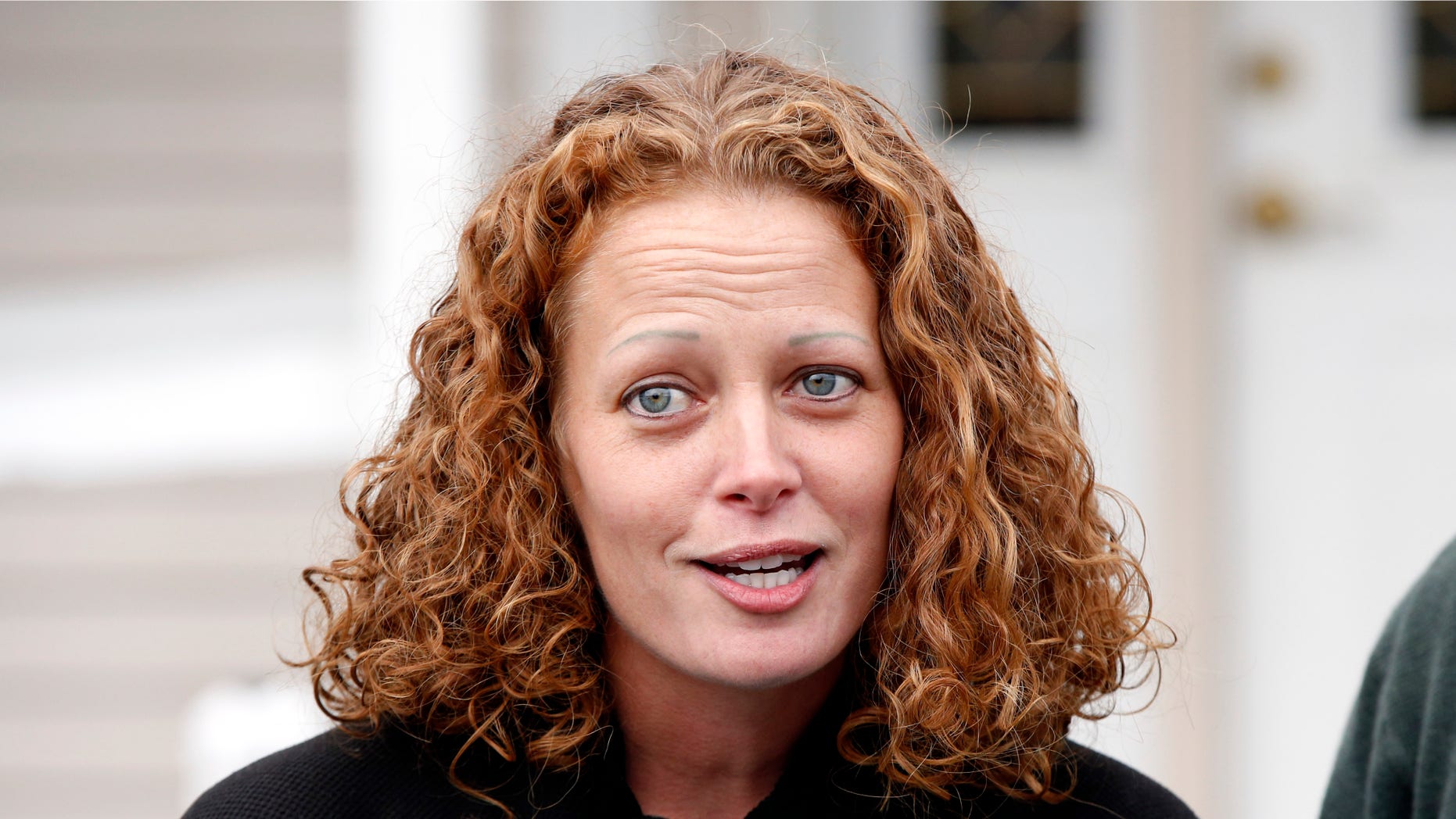 Oct. 31, 2014: Nurse Kaci Hickox speaks to reporters outside their home.