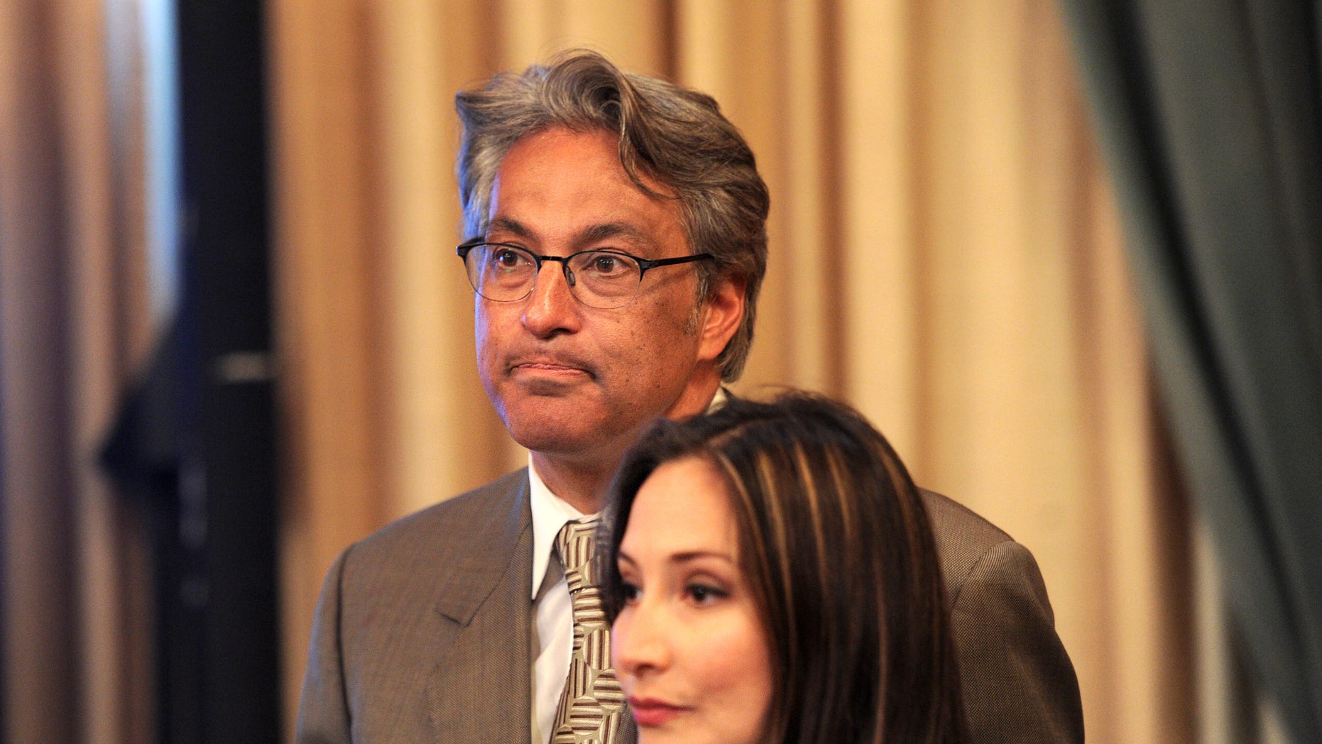 Suspended San Francisco Sheriff Ross Mirkarimi and his wife, Eliana Lopez. (AP Photo/Noah Berger)
