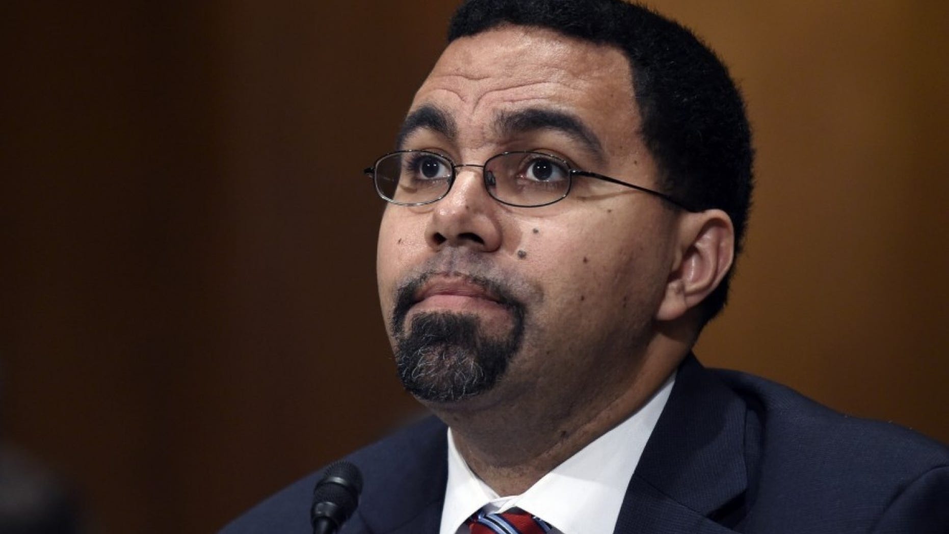 FILE -- John King Jr. testifies before the Senate education committee during his confirmation hearing. (AP Photo/Susan Walsh)