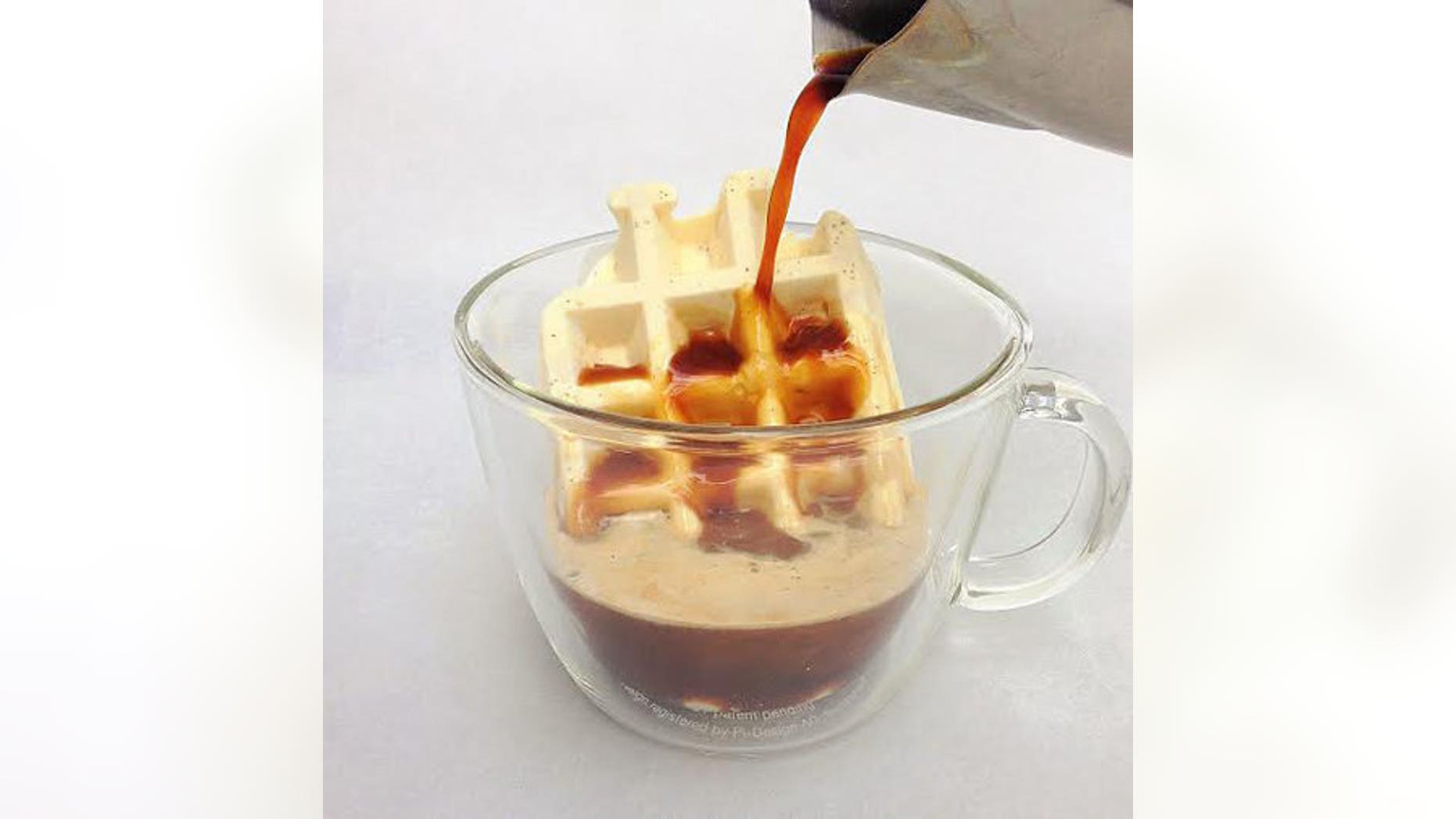 The Waffogato is a playful take on a traditional espresso with ice cream treat.