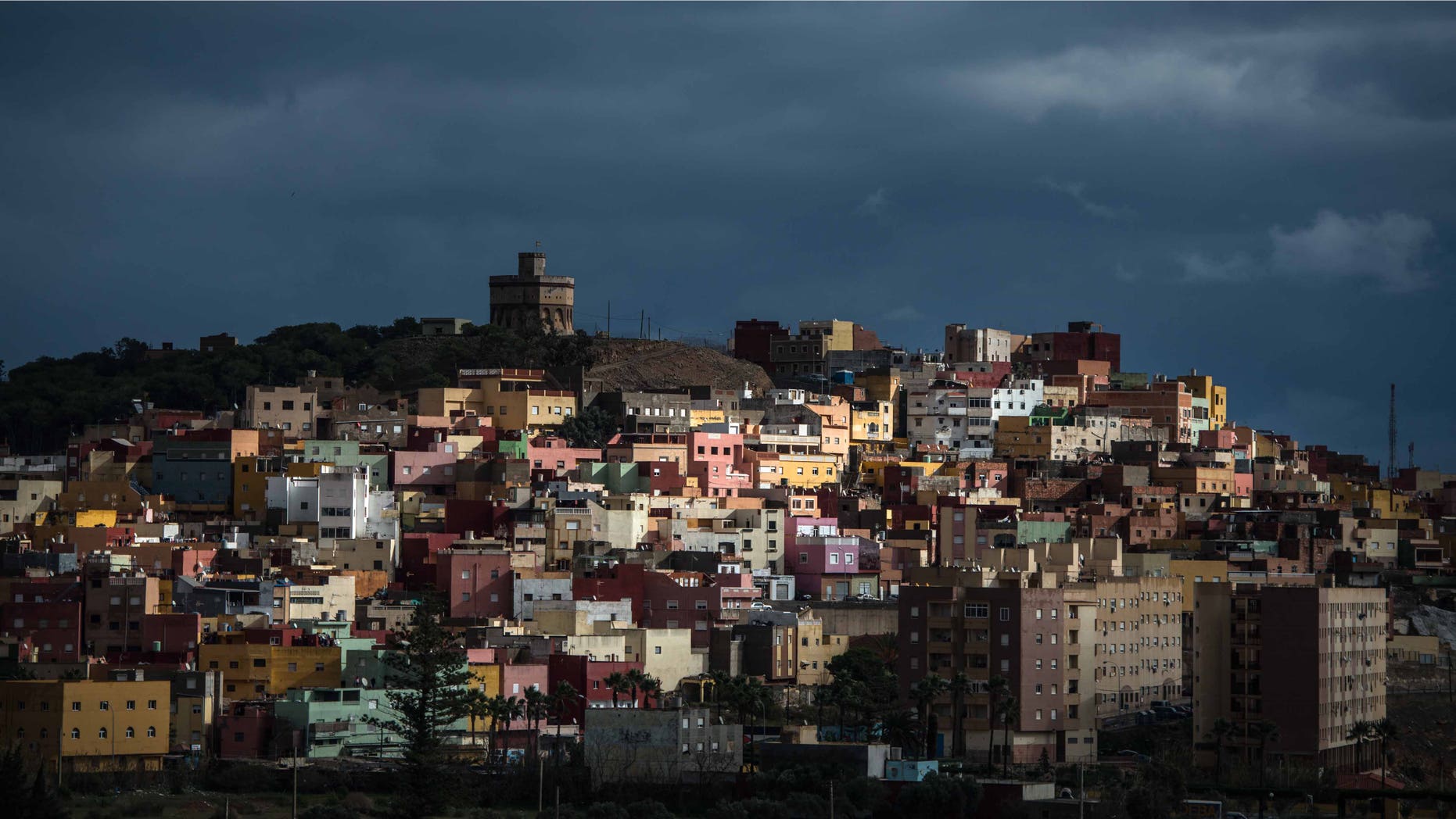 The Spanish enclave of Melilla's suburb 'La Canada' on January 22, 2015.