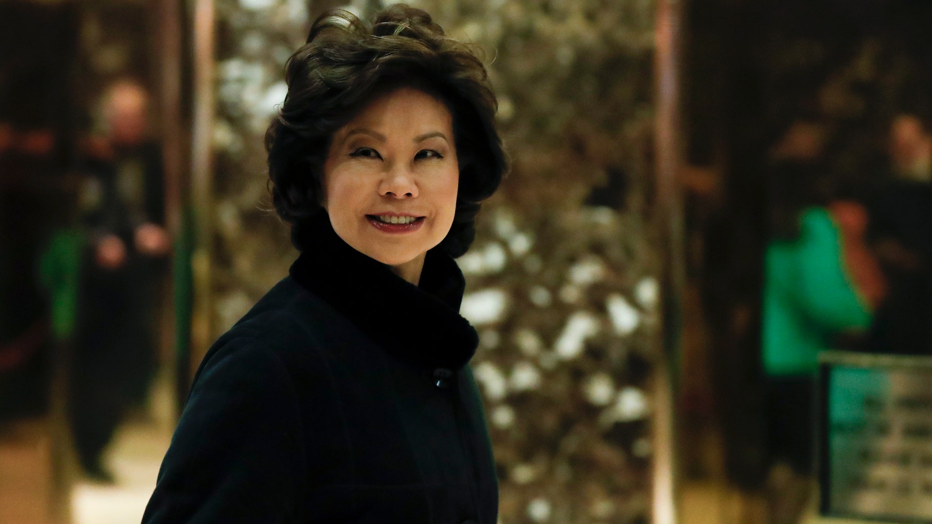 Nov. 21, 2016: Former Labor Secretary Elaine Chao arrives at Trump Tower in New York, to meet with President-elect Donald Trump.