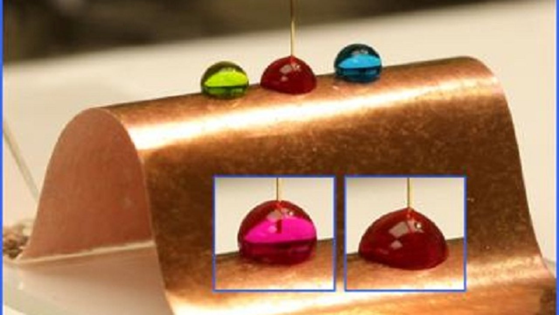 Researchers demonstrate that paper can be used as a flexible host material for a new type of color display, called an "electrowetting" device.