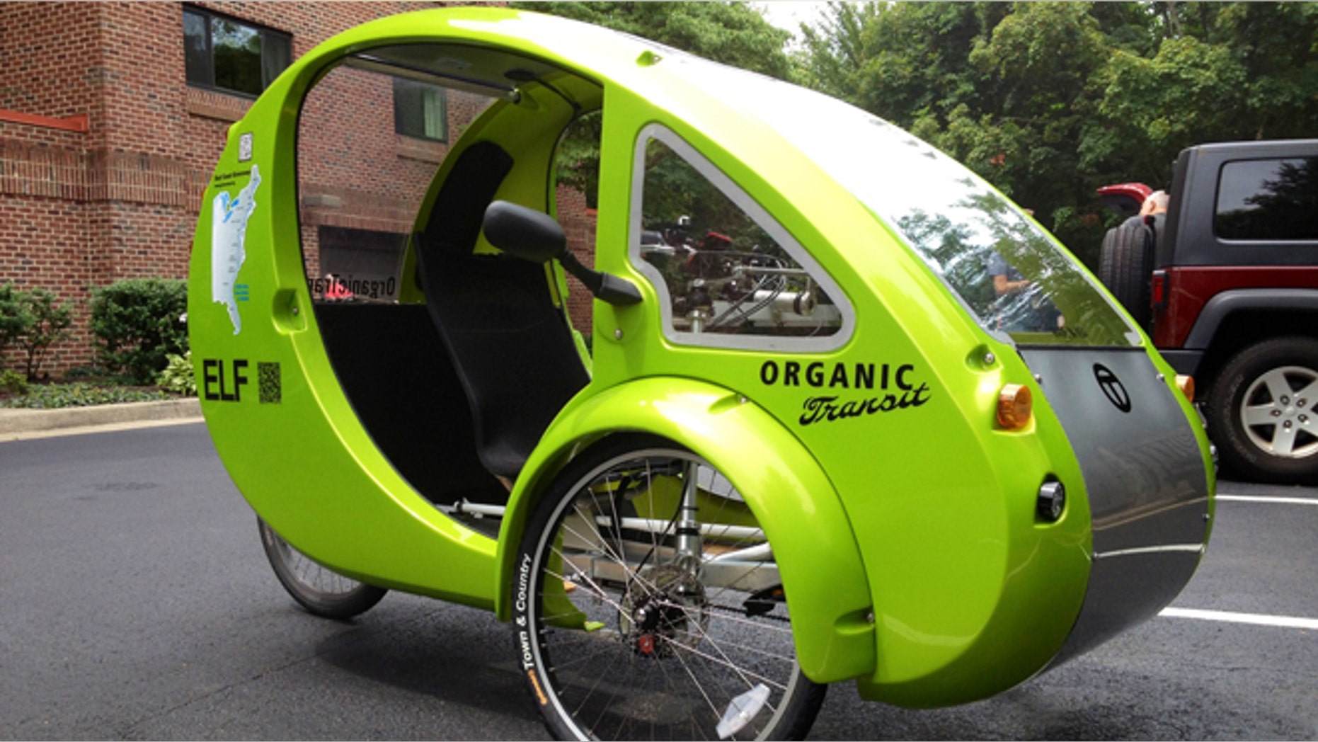 Introducing The Elf A Battery Ed Car Bicycle Hybrid Fox News July 24 2017 This Photo Shows The Organic Transits Elf Bike In A Parking