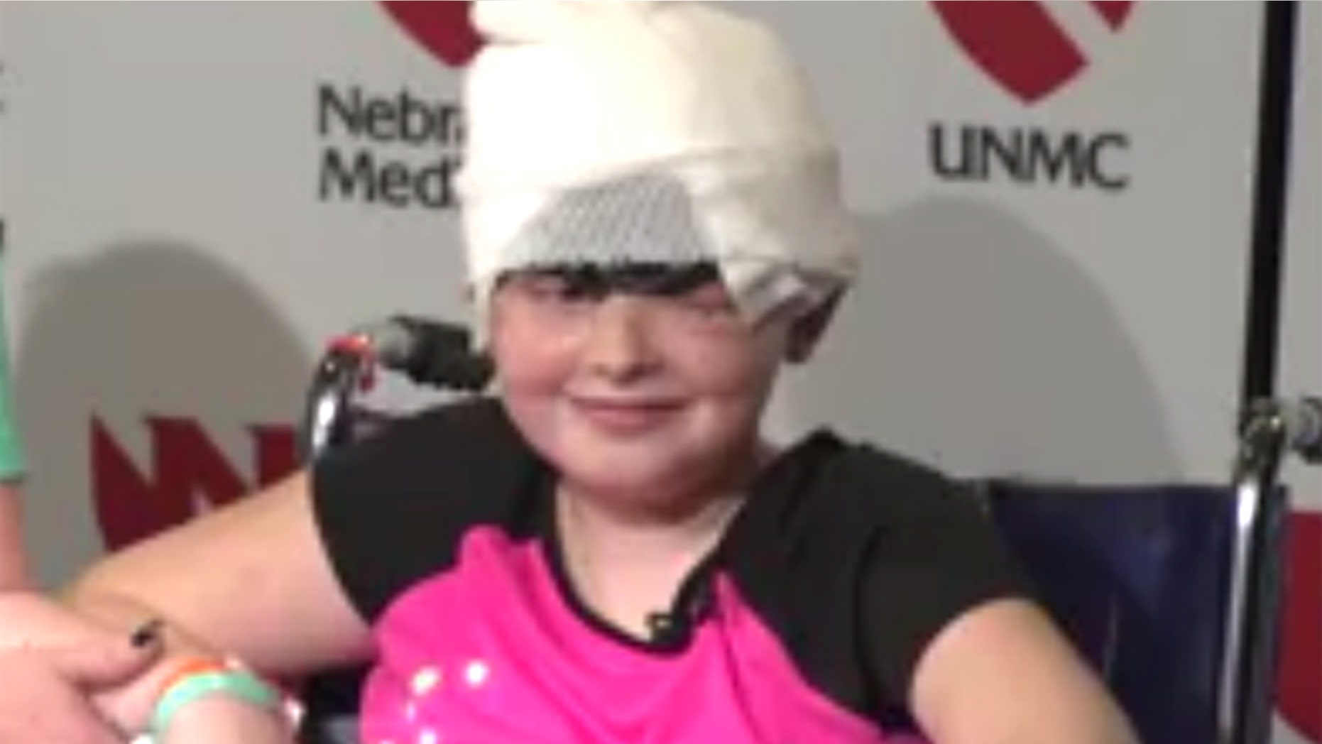 Elizabeth 'Lulu' Gilreath smiles at a press conference Friday.