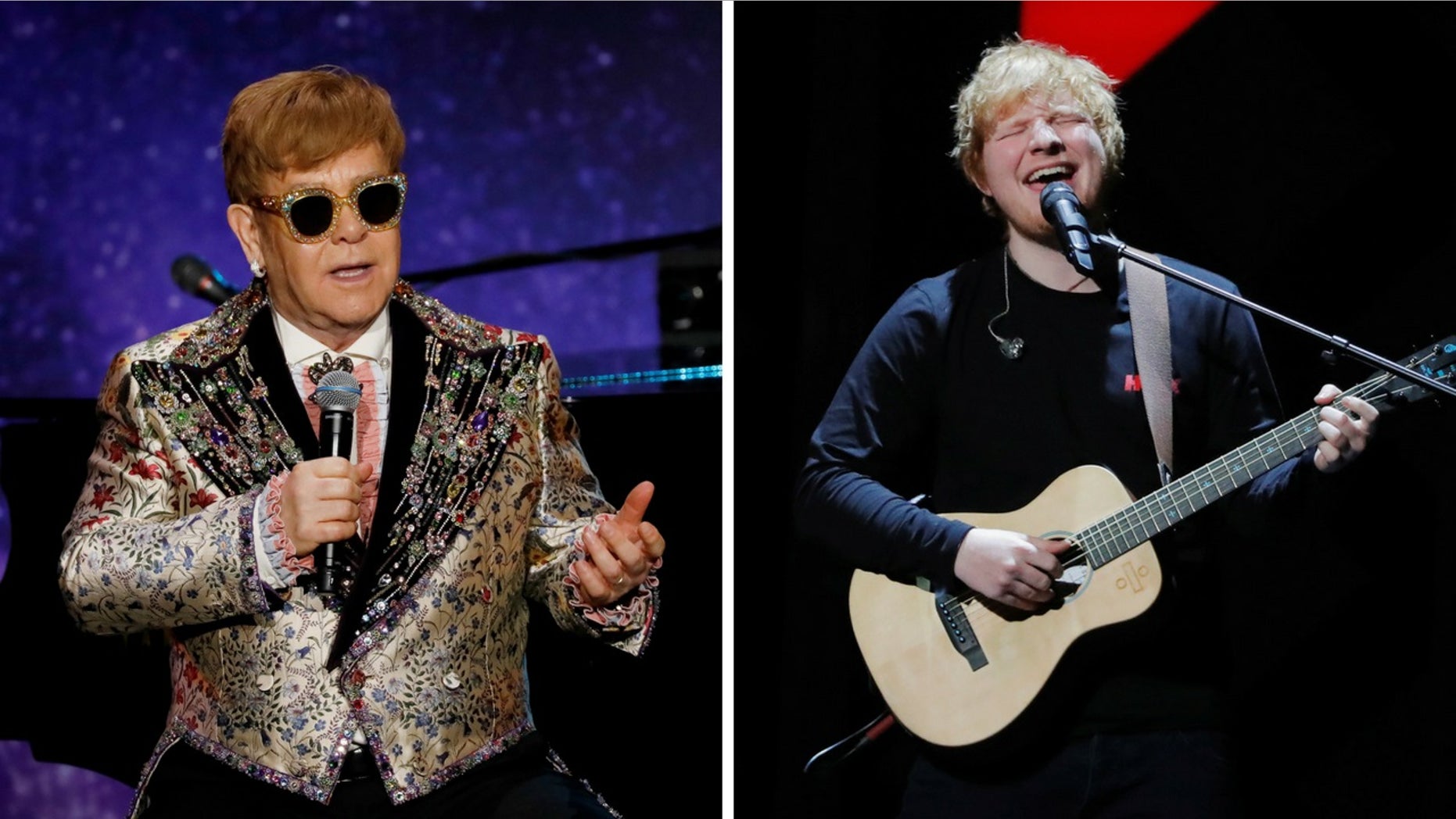 Elton John said he warned Ed Sheeran his popularity would not last forever.