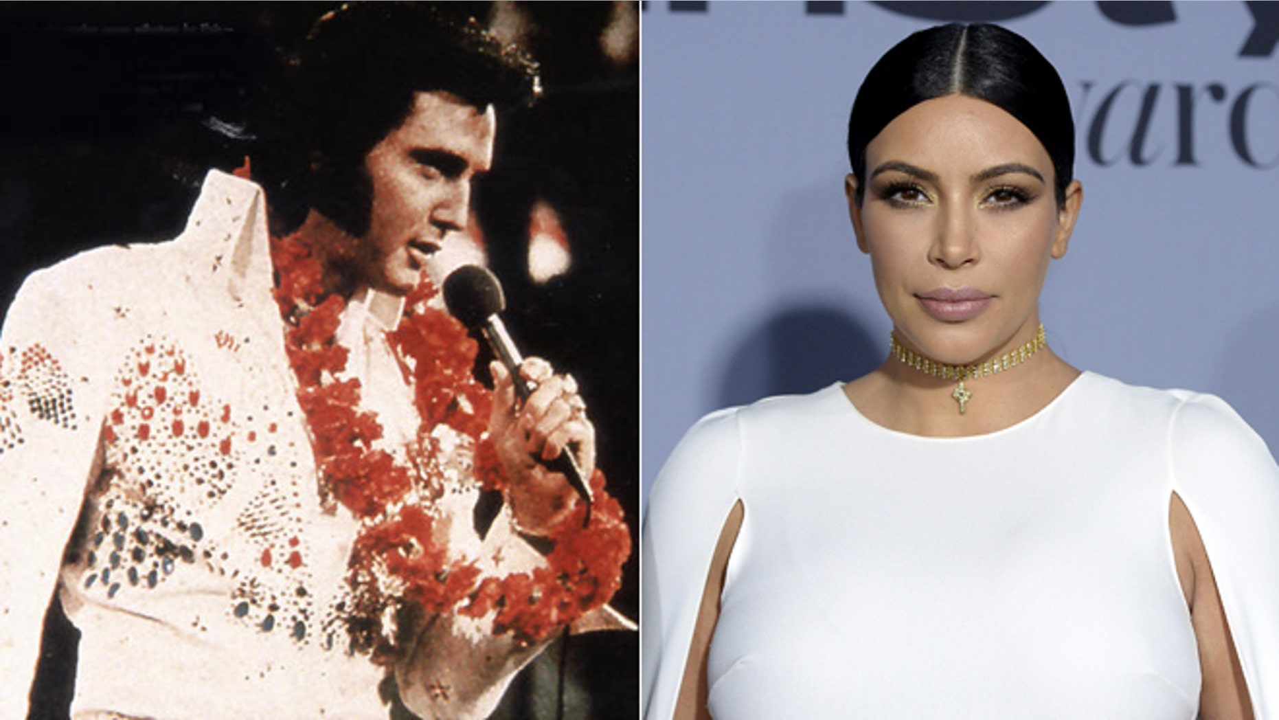 Elvis Presley. Kim Kardashian