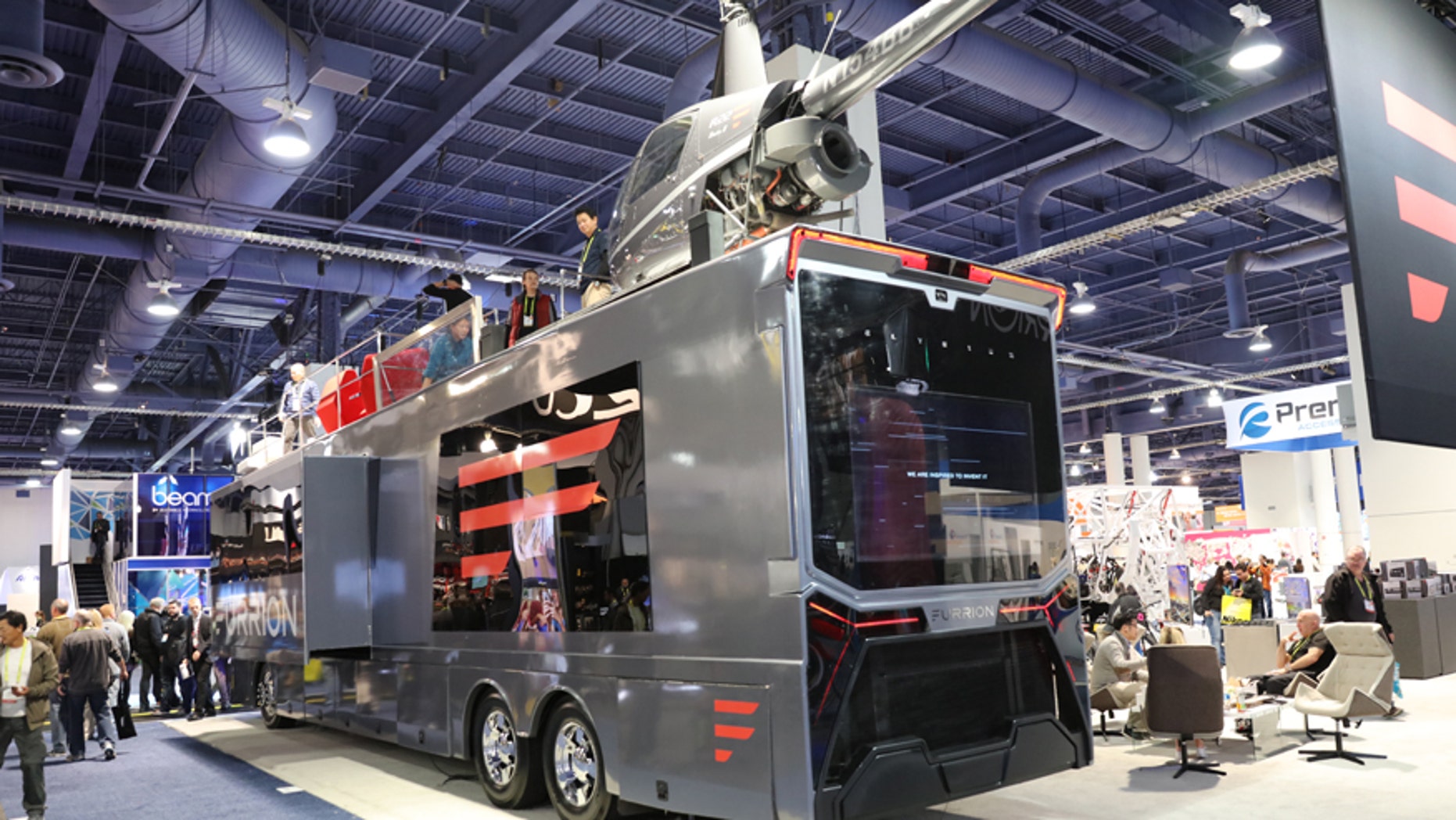 The Elysium takes center stage on the showroom floor.