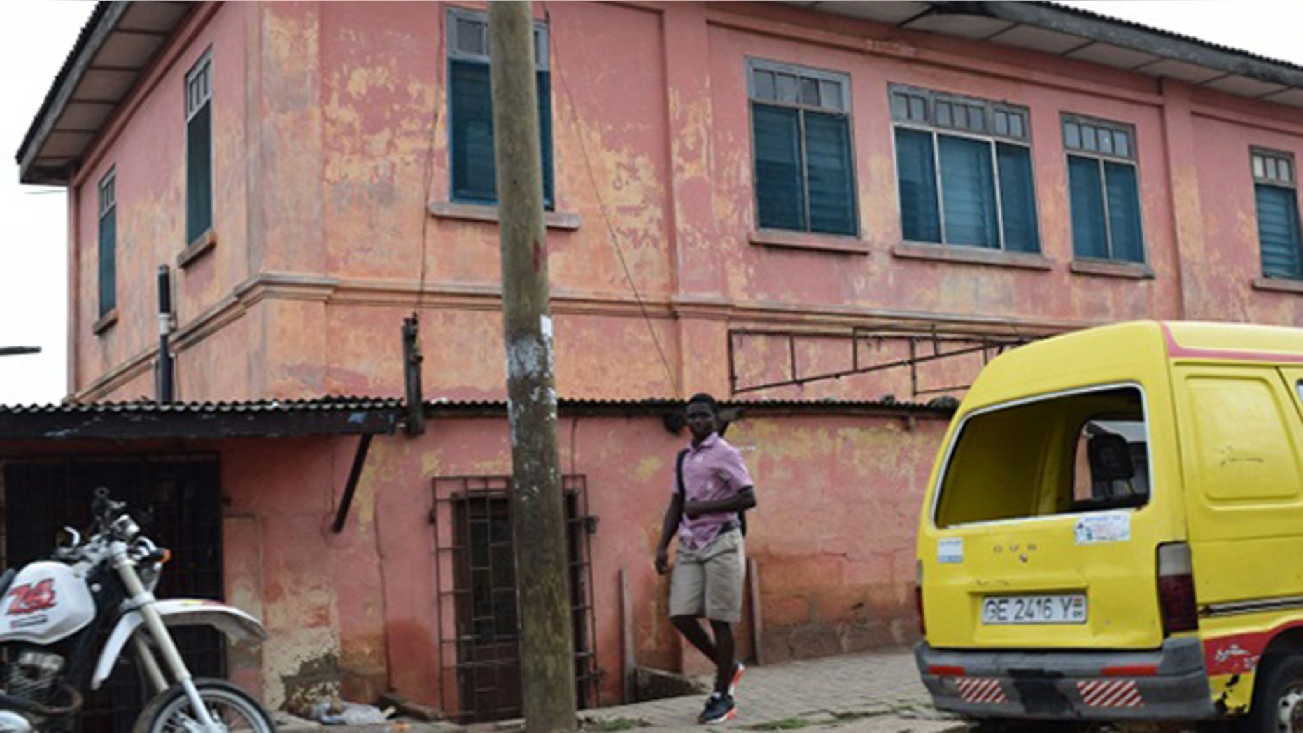 The exterior of the fake embassy in Accra, in an undated photo.