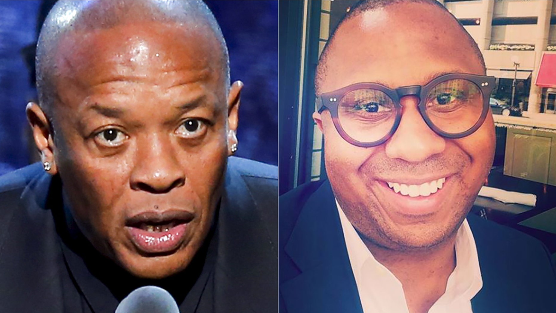 Dr. Dre, left, lost a trademark battle with a gynecologist who calls himself Dr. Drai.