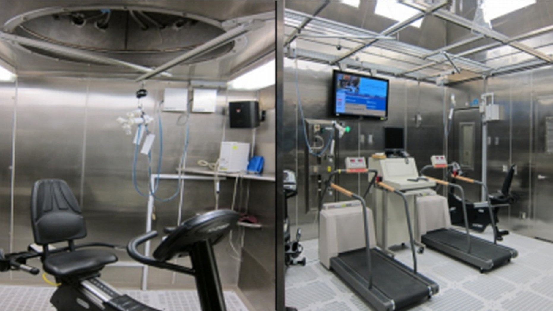 Shown here are EPA labs used to test the impact of pollutants on human subjects.