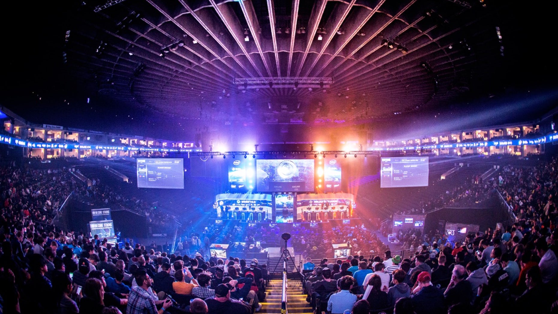 File photo - last November’s Intel Extreme Masters (IEM) event at Oakland’s Oracle Arena (Credit: ESL).