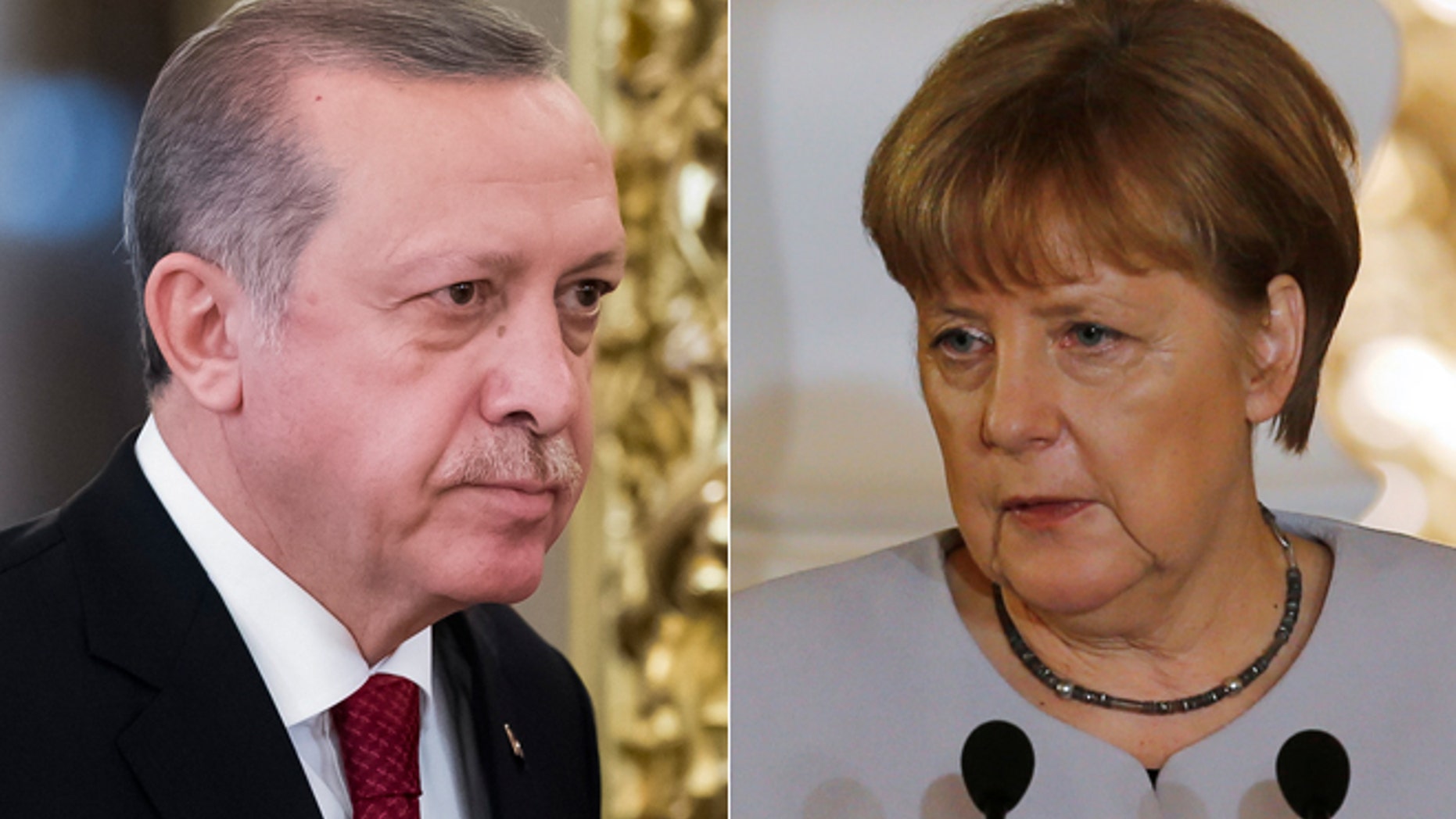 Turkish President Recep Tayyip Erdogan's comments drew a rebuke from German Chancellor Angela Merkel.
