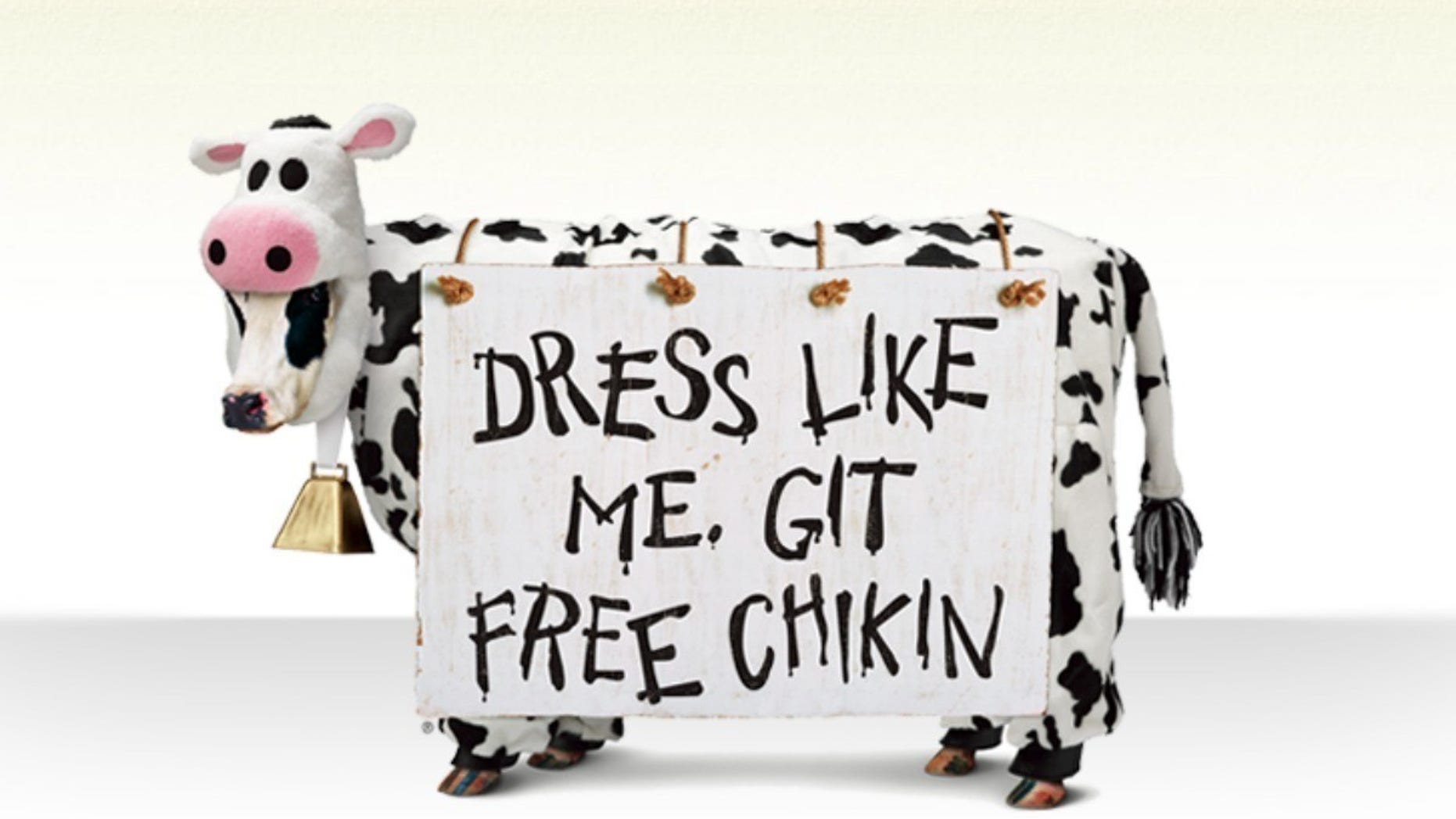 Dress like a cow to get free chicken? Works for us.