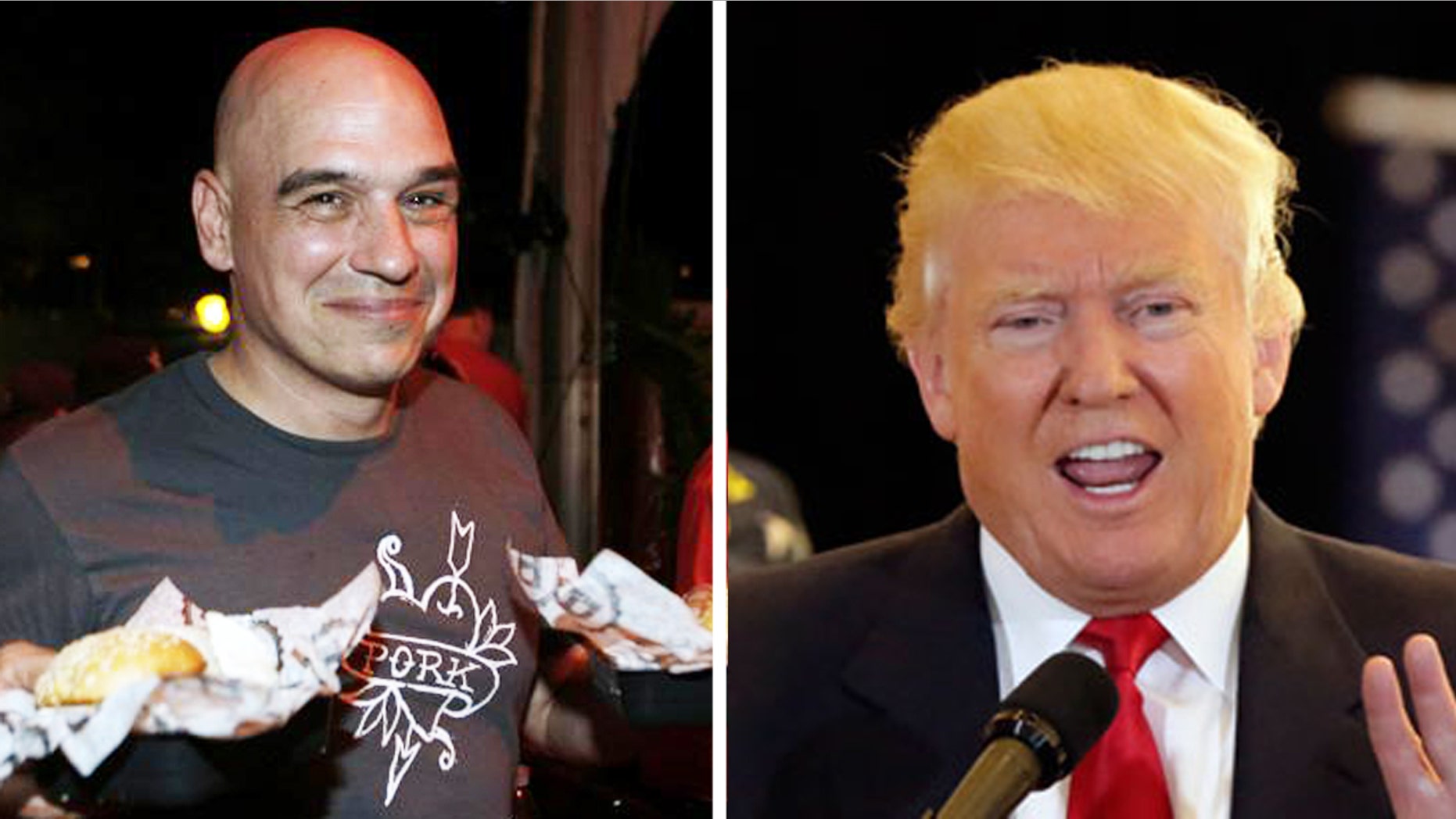 Chef Michael Symon says he won't be serving Donald Trump at any of his Cleveland eateries anytime soon.