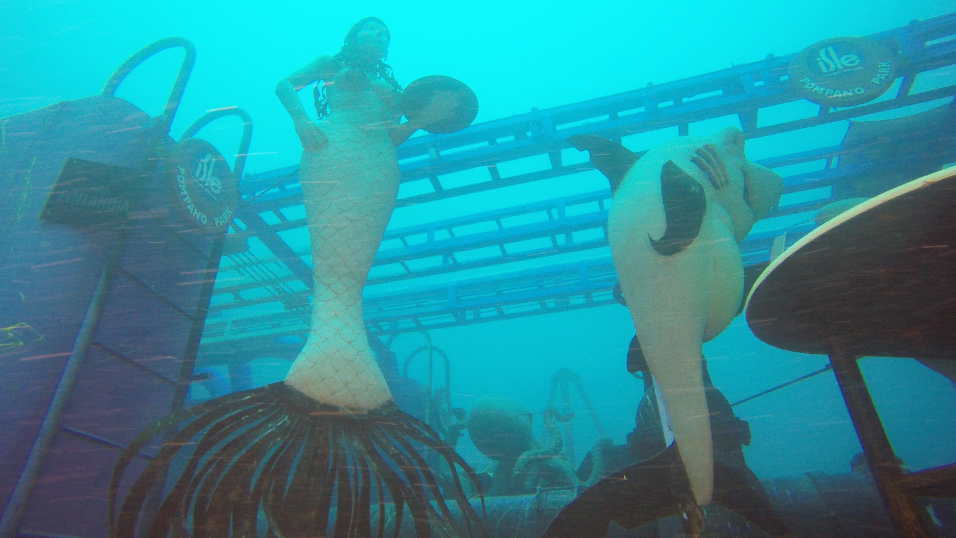 Swim with the mermaids at this underwater art gallery.