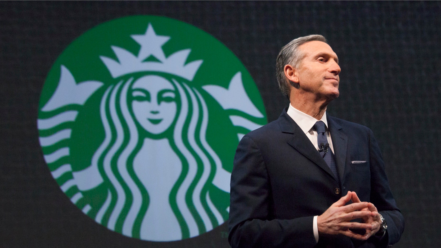 Starbucks Chief Executive Howard Schultz speaks during the company's annual shareholder's meeting in Seattle, Washington March 18, 2015.