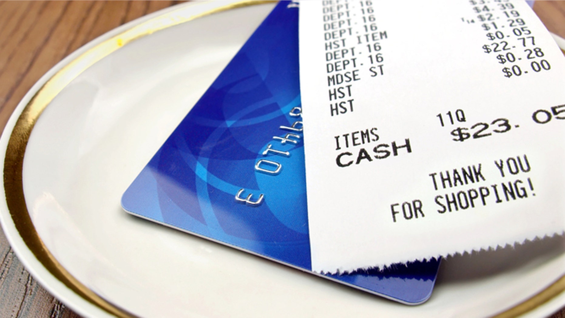 Receipt and Credit Card