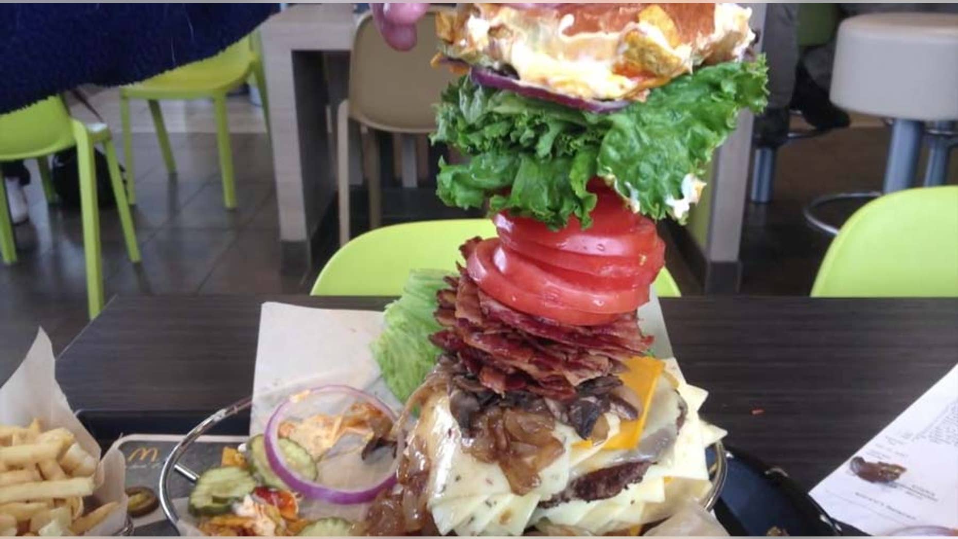 The Big Max burger towers above the competition.