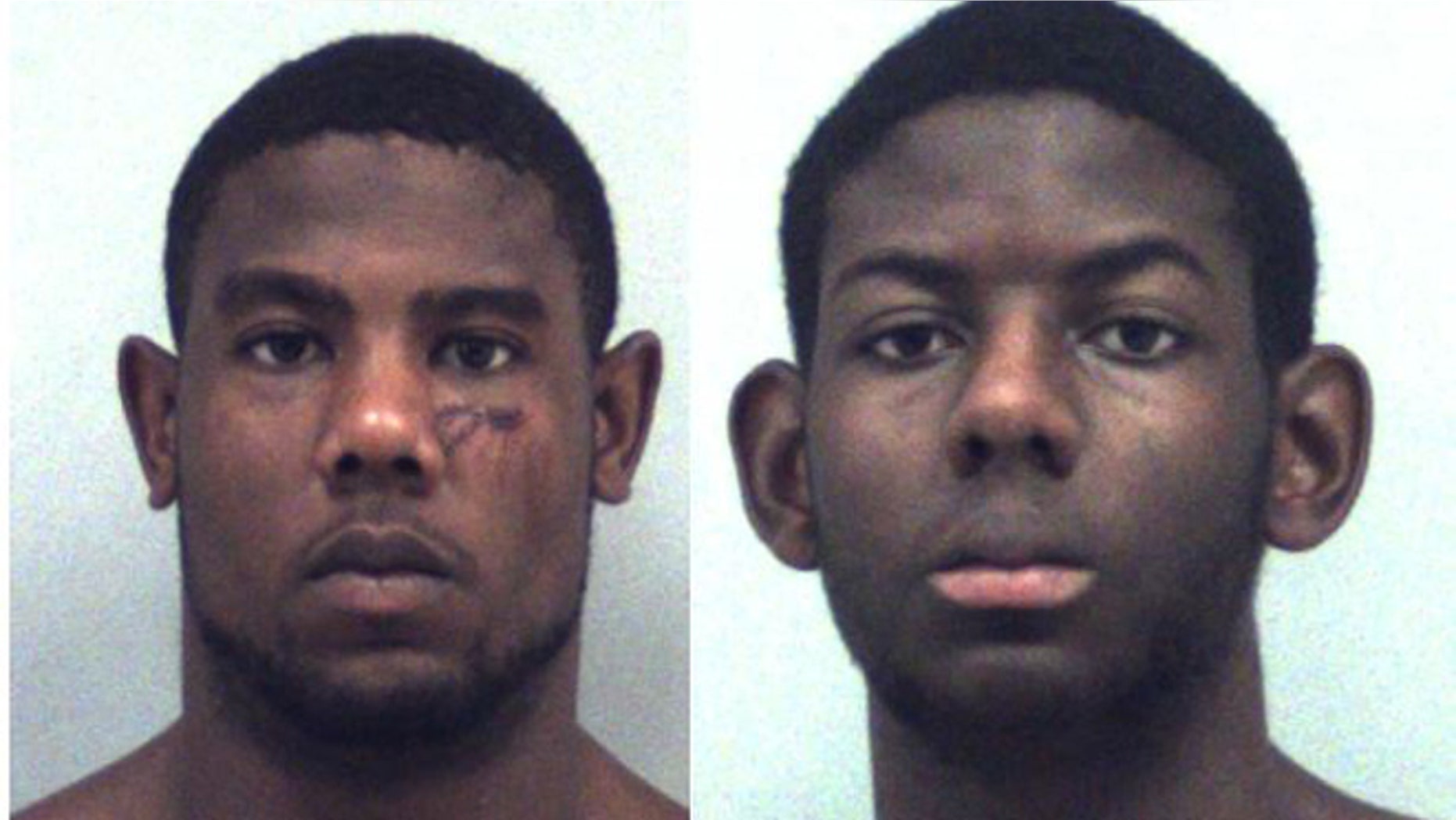 Christoper Ervin, left, and Cameron Ervin are accused of attacking their parents with a knife.
