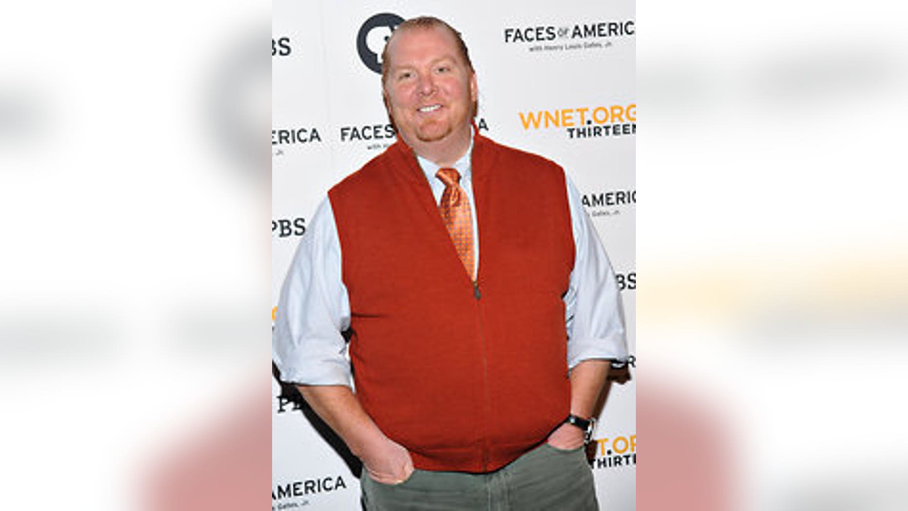Mario Batali has a love affair with rubbery shoes.