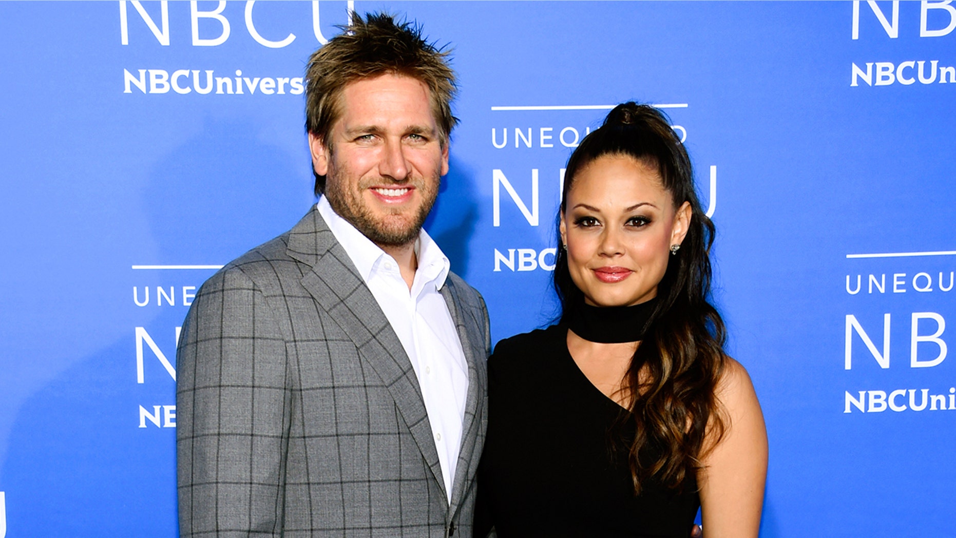 "Top Chef Juniors" co-hosts Curtis Stone, left, and Vanessa Lachey attend the NBCUniversal Network 2017 Upfront at Radio City Music Hall on Monday, May 15, 2017, in New York.