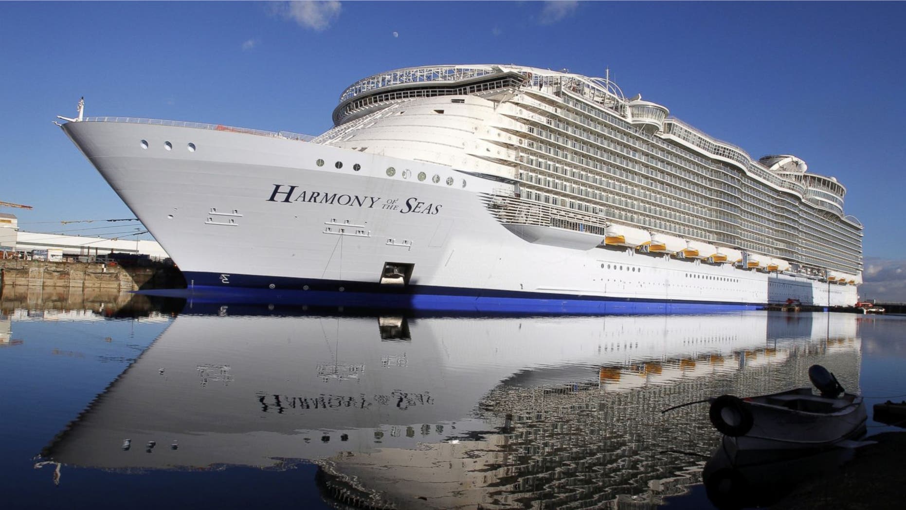 The Harmony of the Seas is the world's largest cruise ship.