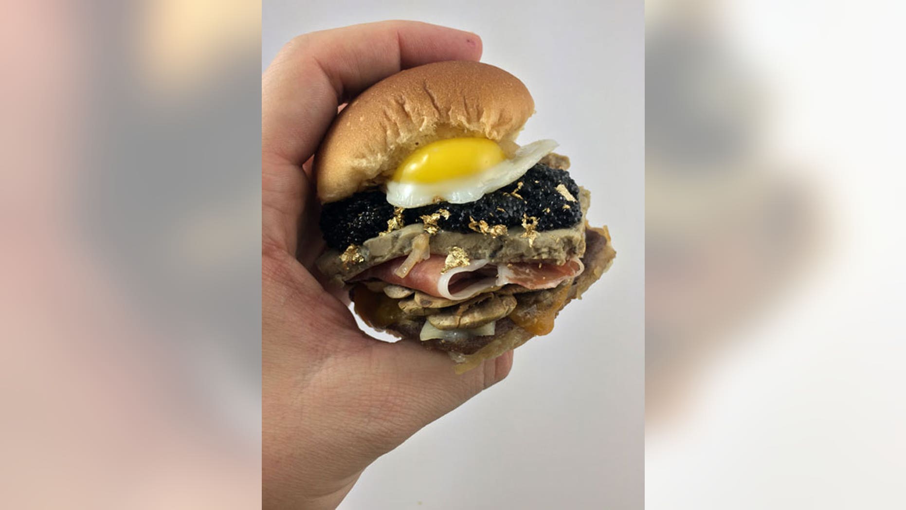 The $400 White Castle slider has 24K gold flakes, caviar and truffles.