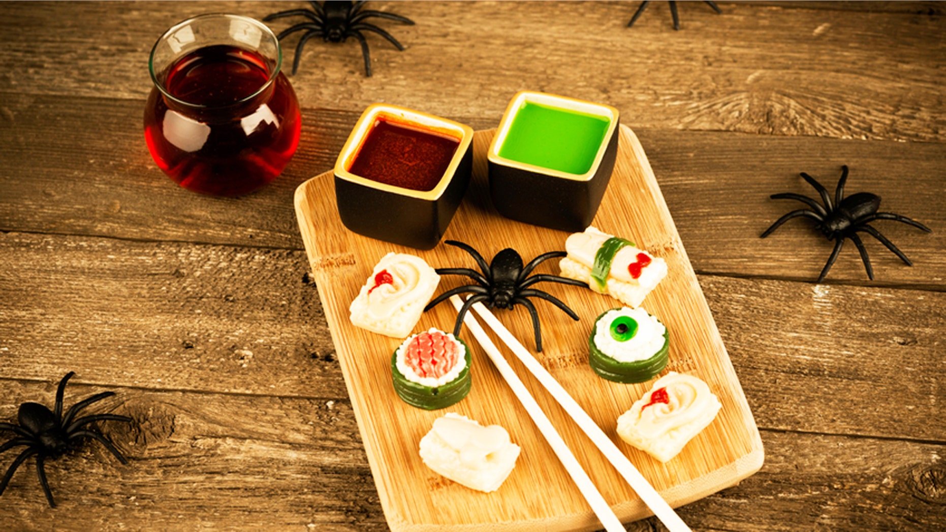 Spook out your sushi platter this Halloween.