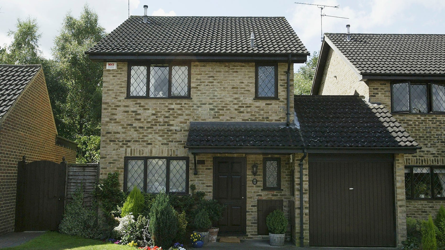 The facade of the house where Harry POtter lived in the Warner Brothers film series in Bracknell, England.