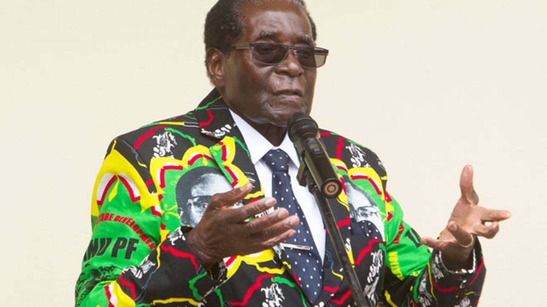 FILE: Zimbabwean President Robert Mugabe--in rare move-- had encouraging words for President Trump.
