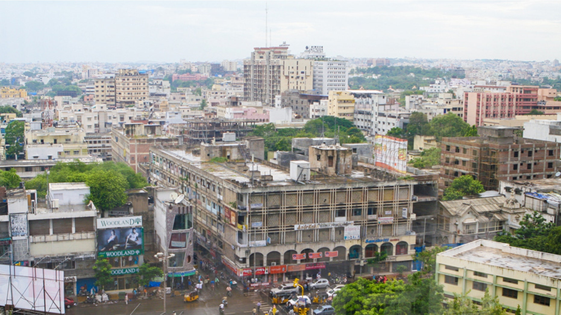 Police in Hyderabad, India (pictured) arrested a man for allegedly staging an elaborate hoax about an aircraft hijack plot.