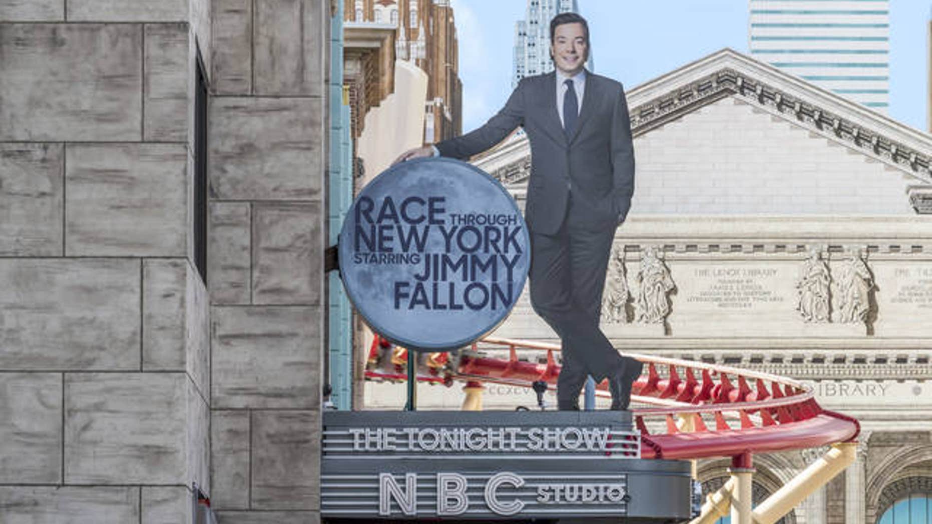 “Race Through New York Starring Jimmy Fallon” ride in Orlando, Fla. Universal is leading the theme-park charge into “virtual lines” that give visitors options for exploring a park or watching live entertainment instead of the tedium of looking at someone’s back as you inch forward step by step to the thrill ride.