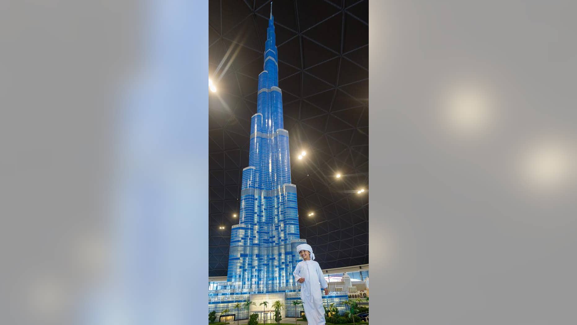 The mini Burj Khalifa is still an impressive site to behold.