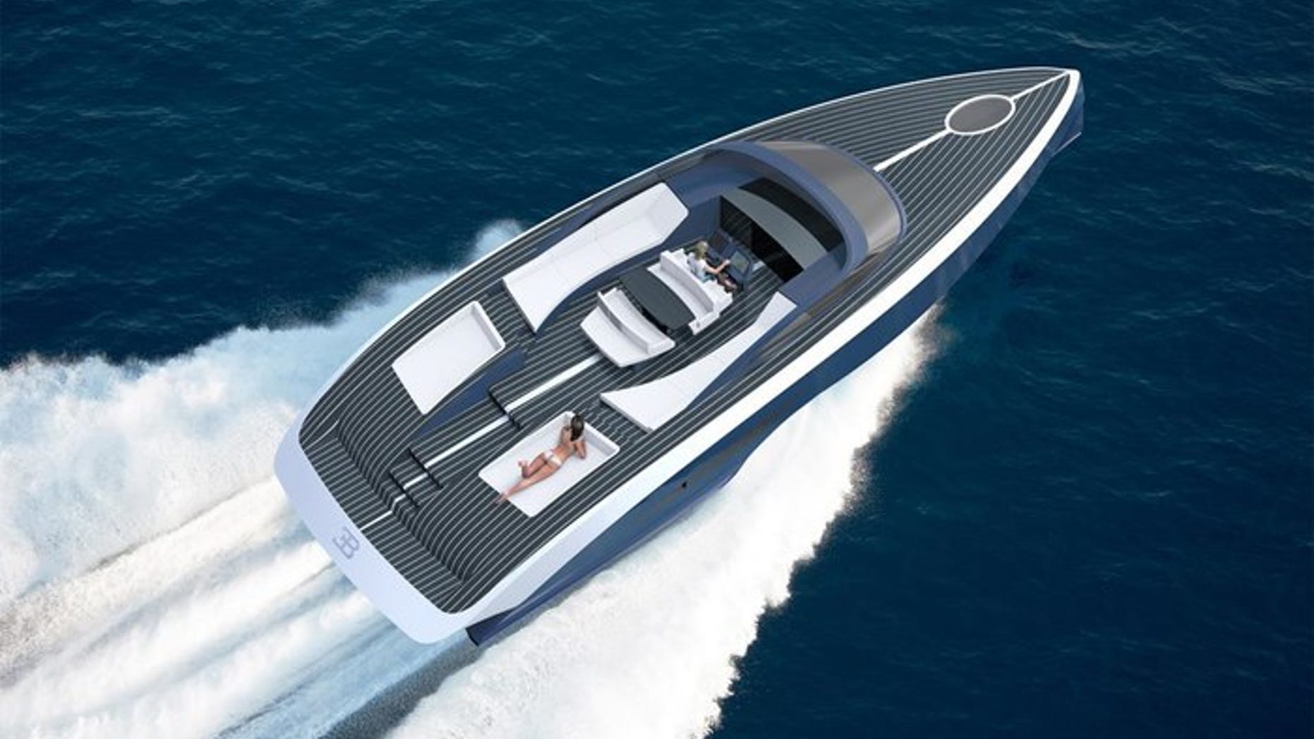 On the sundeck, individuals can customize their yacht with a combination of a brown bubinga, maple or naturally blue morta oak wood.