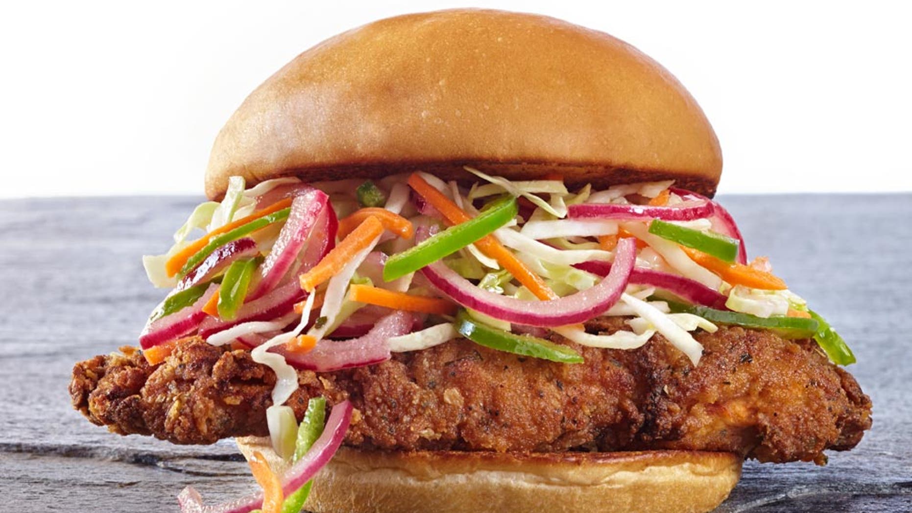 The spicy chicken sandwich is the signature menu item at the country first USDA-organic certified fast food joint.